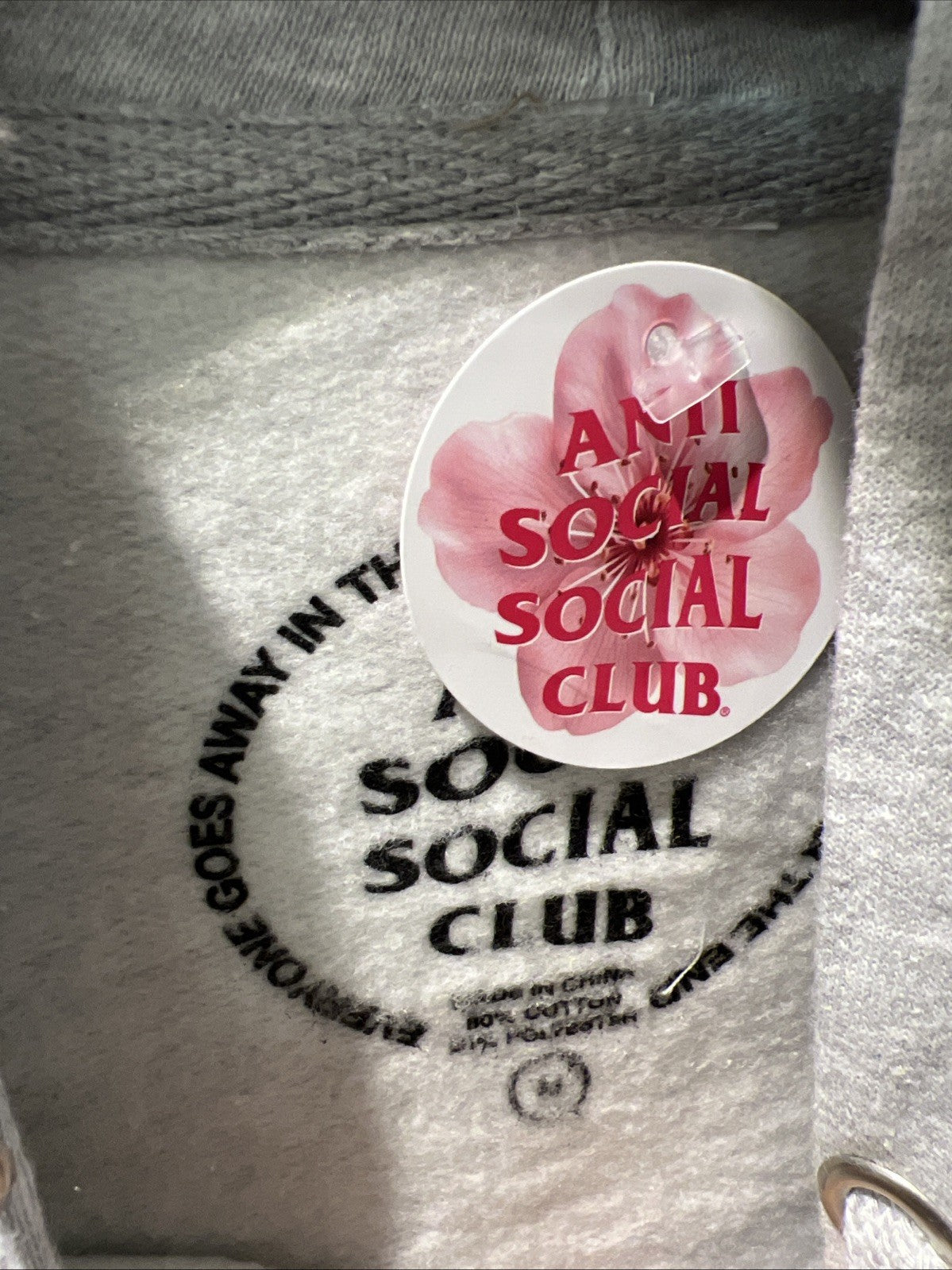 Anti Social Social Club Berlin Hoodie Grey Size M