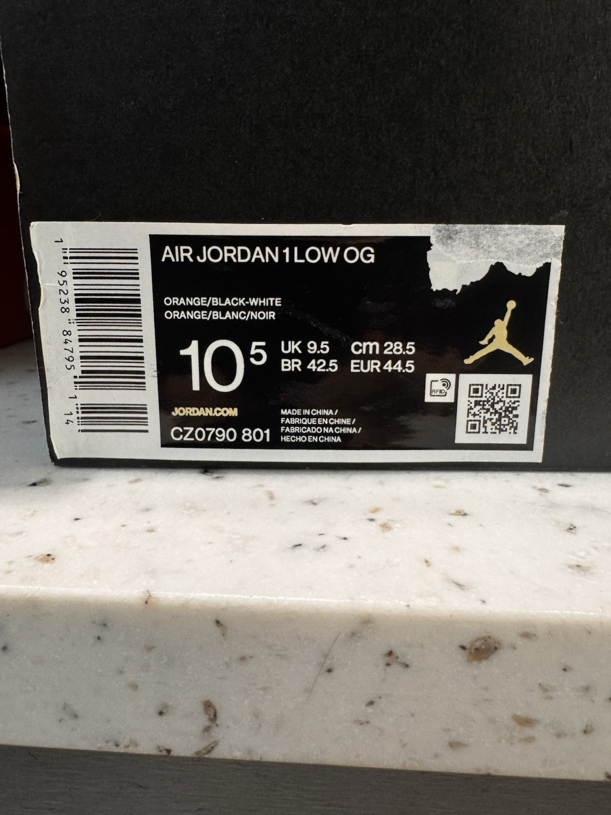 Jordan 1 Low OG Shattered Backboard Starfish Size 10.5