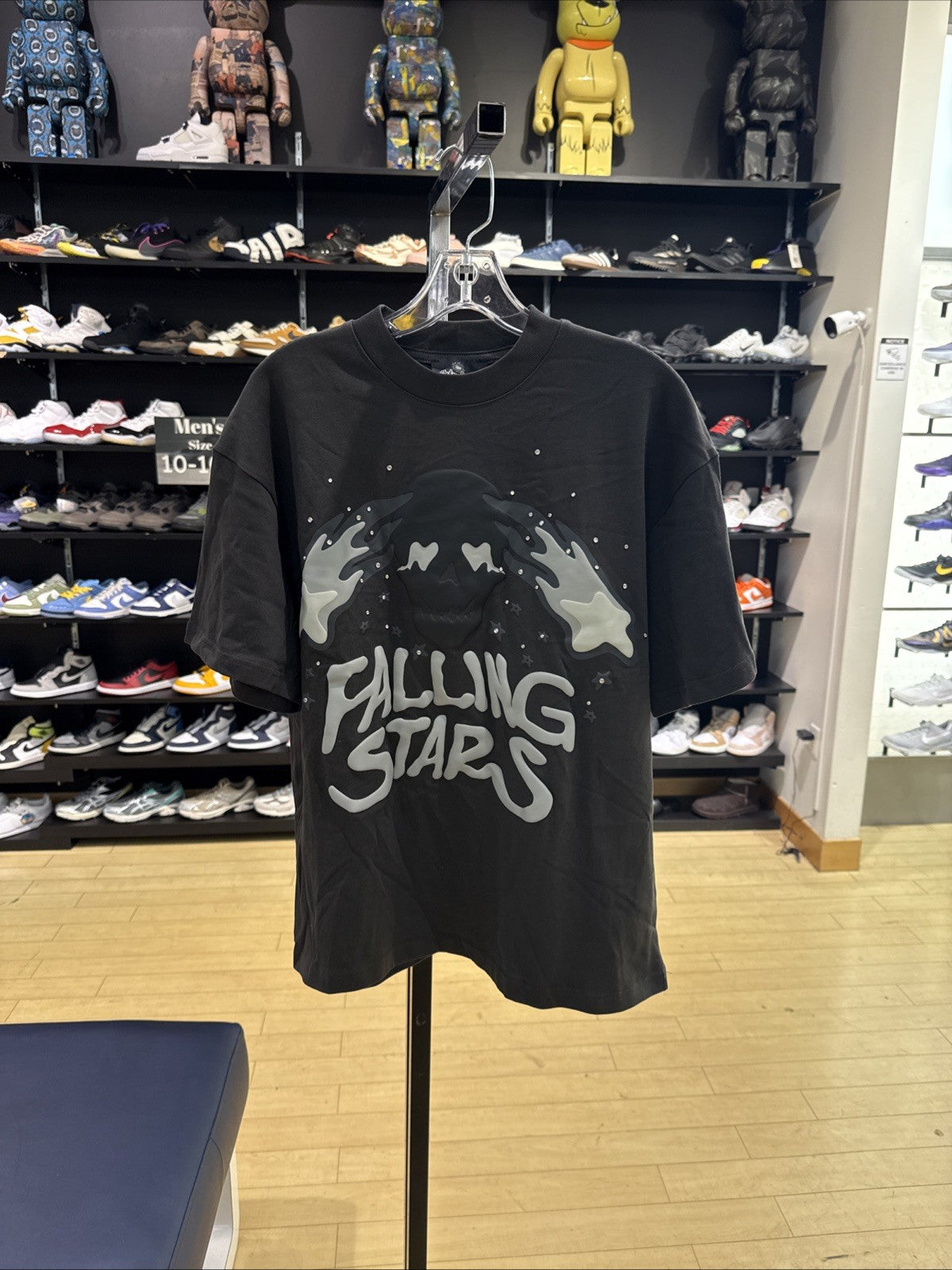 Broken Planet “Falling Stars” Gray Oversized T-Shirt Men Sz S