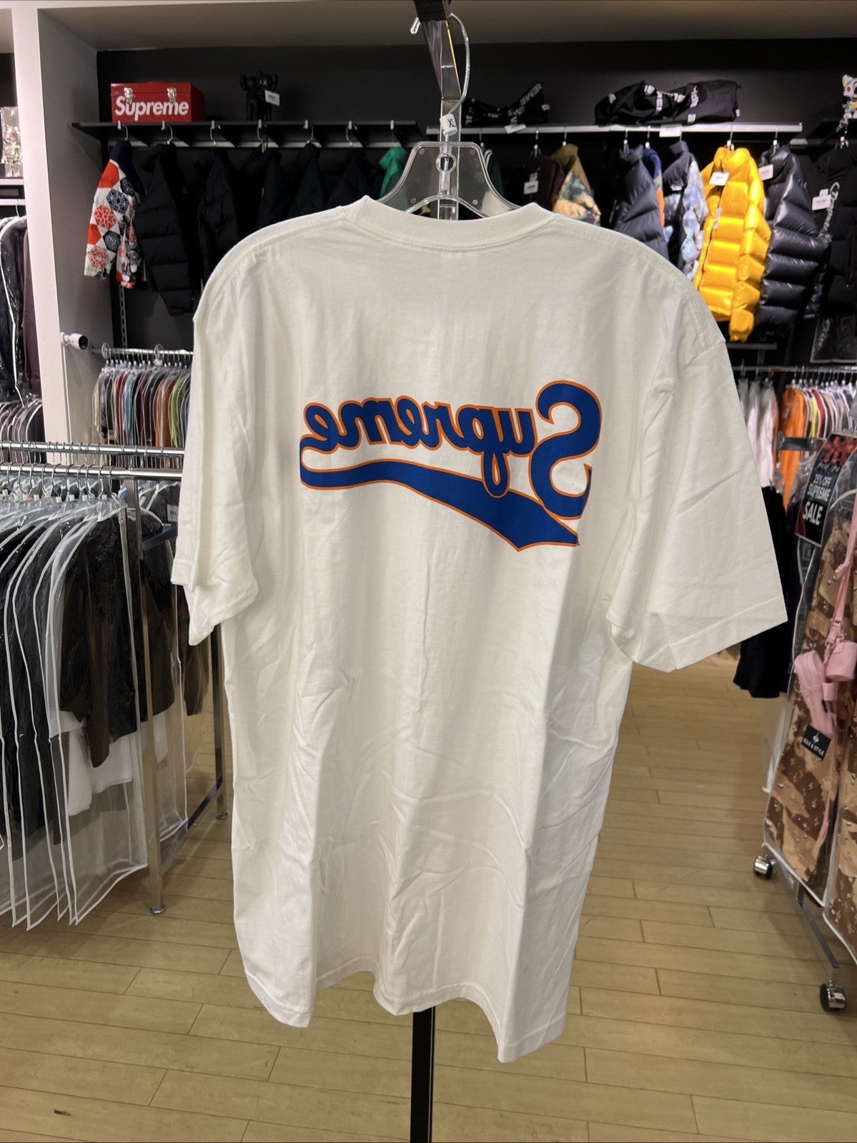 Supreme Backwards White T-Shirt
