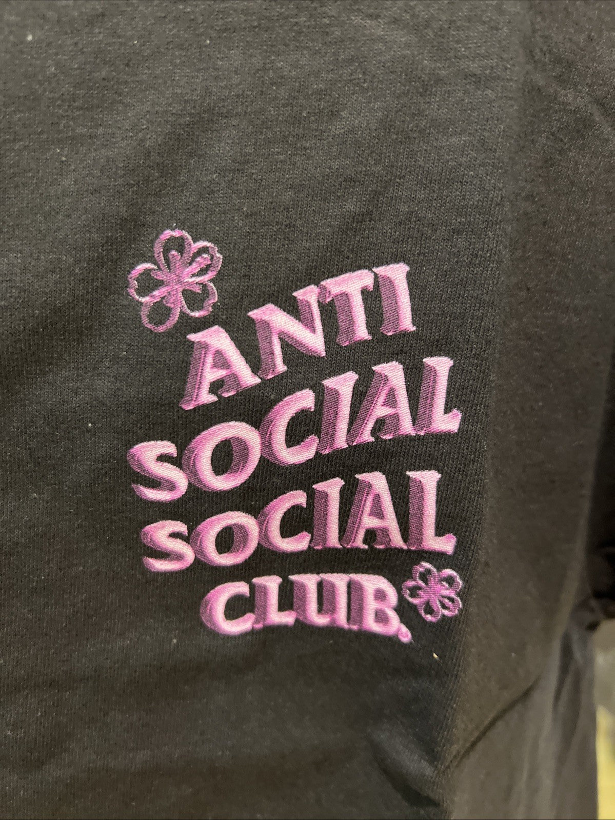 Anti Social Social Club “Coral Crush” Black Tee Sz M