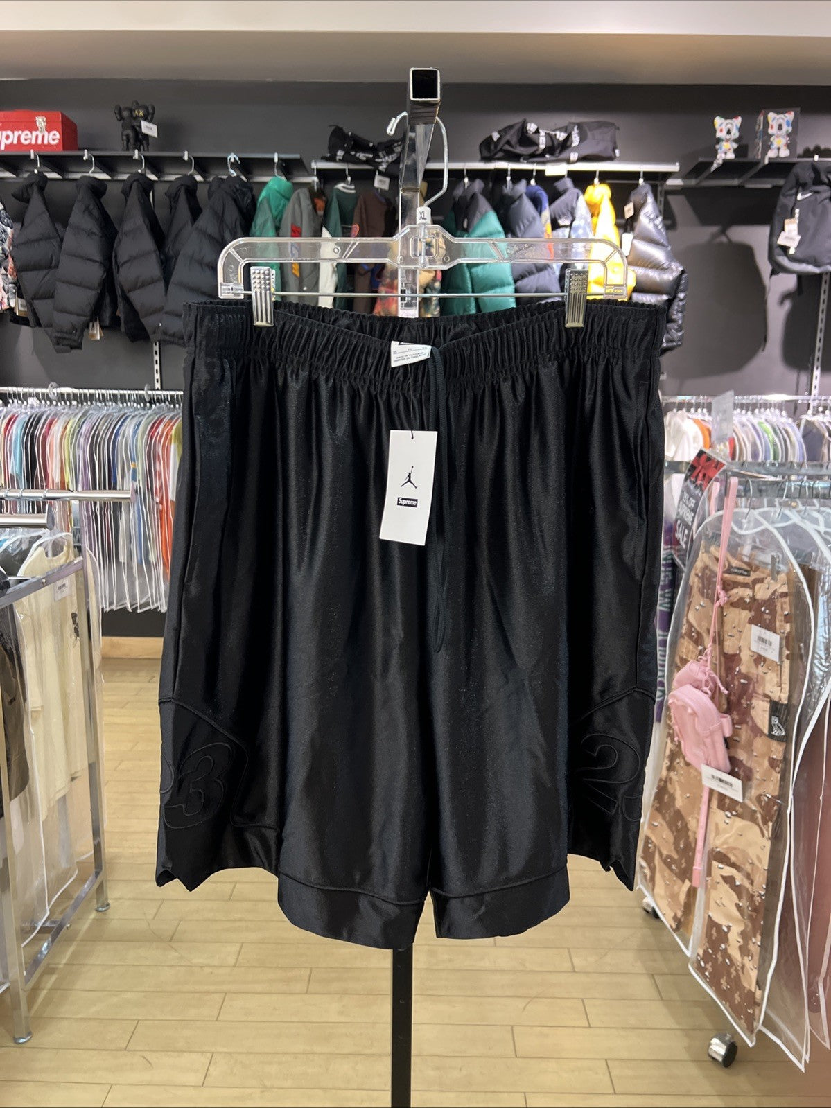 Supreme Jordan Warm Up Shorts Black Sz XL