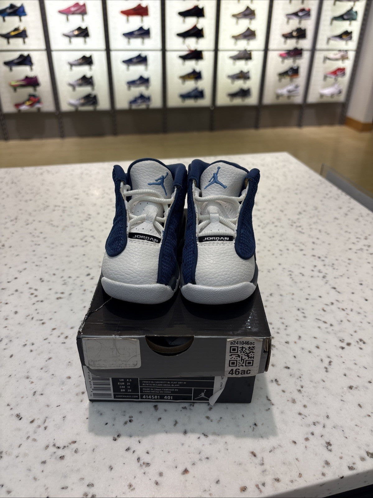 Air Jordan Retro XIII 13 French Blue/Flint Size 5c