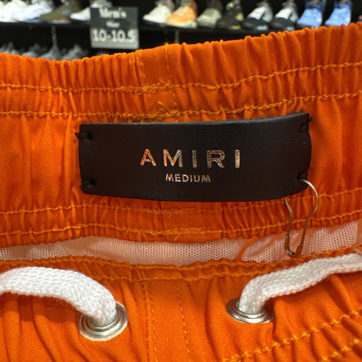 Amiri Core Logo Swim Shorts Orange Size Medium