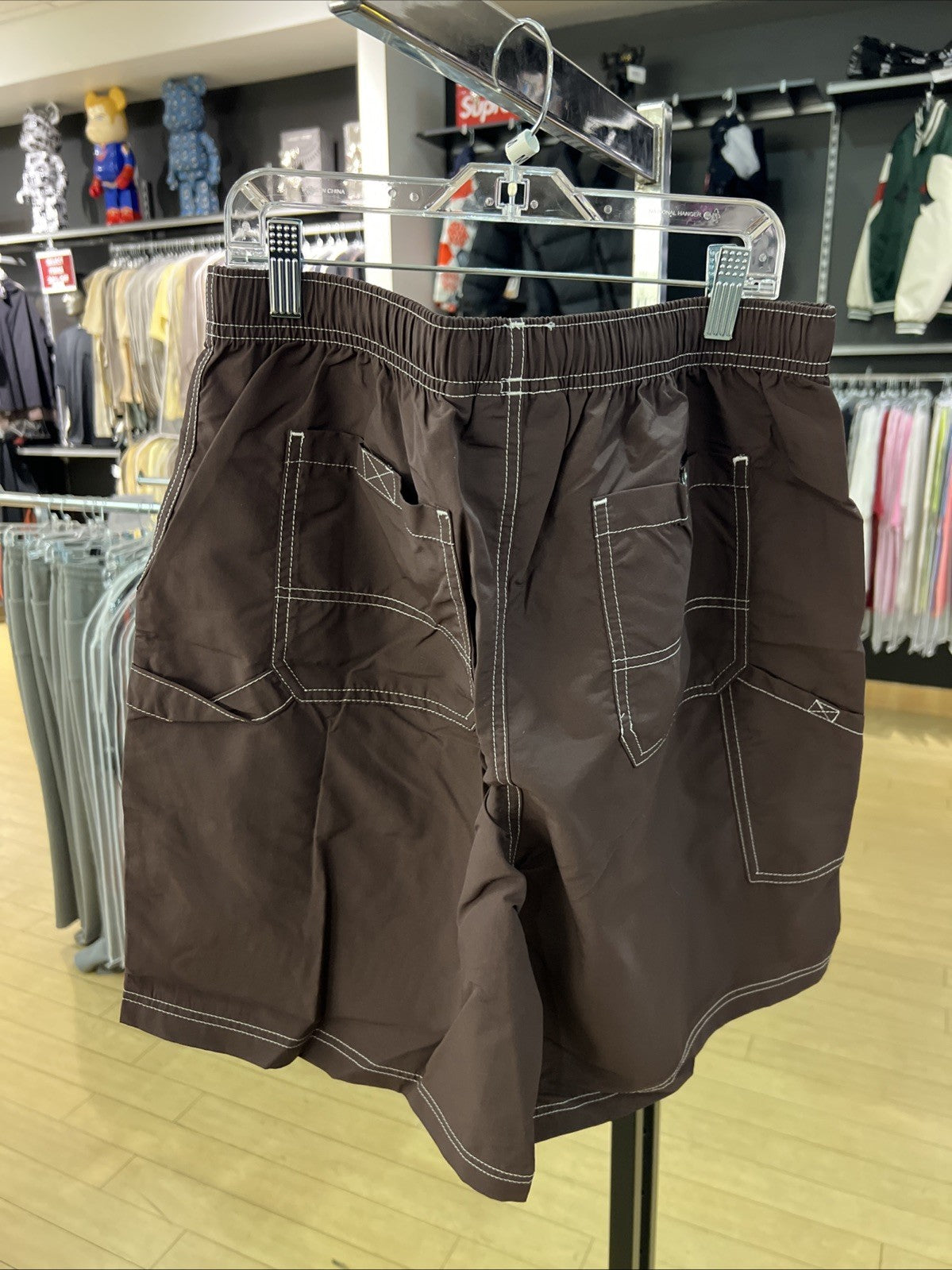 Supreme Nylon Painter Short Dark Brown Sz M