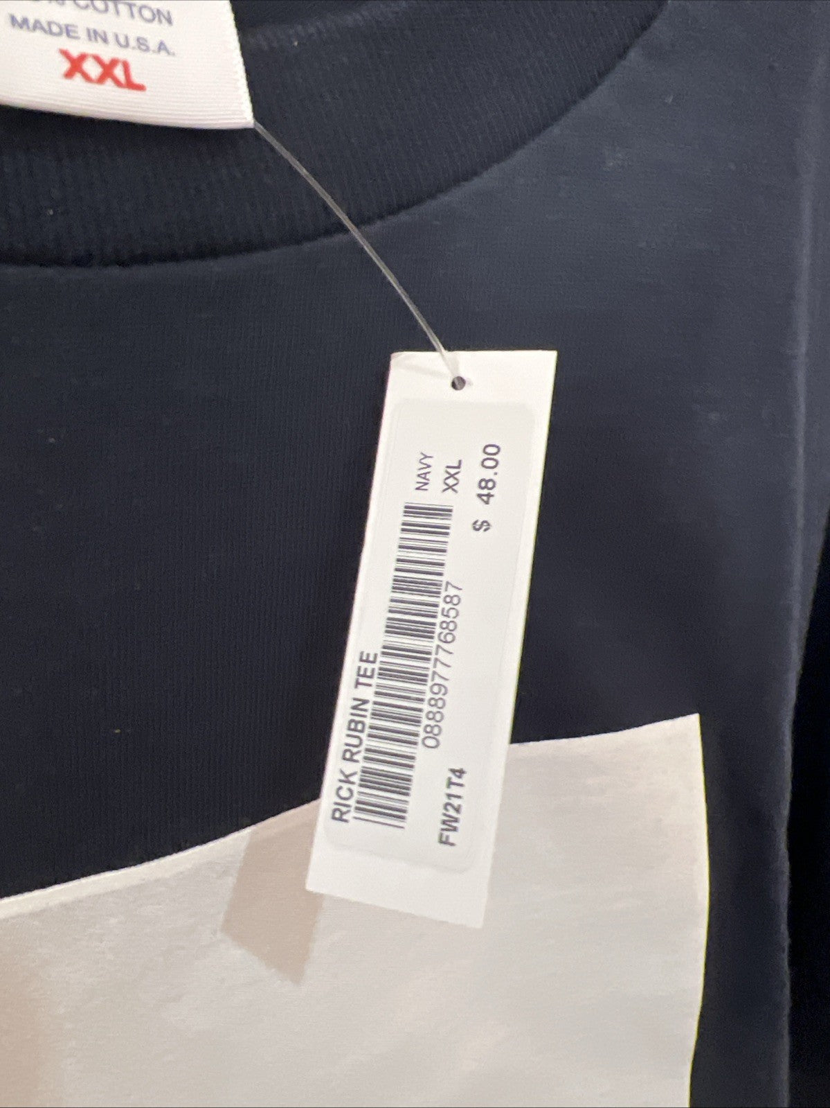 SUPREME x Rick Rubin T-Shirt Navy Sz XXL