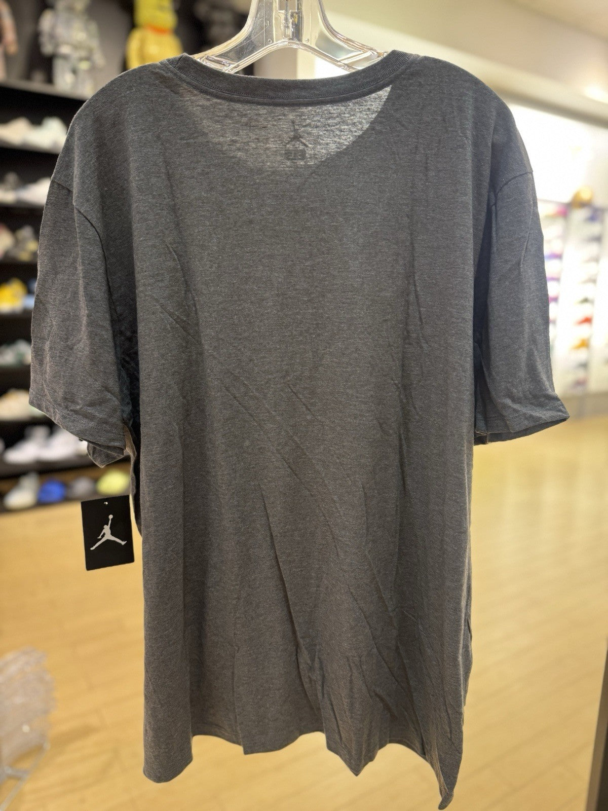 AJ 8 BRAND TEE Men – Grey/White Size XL