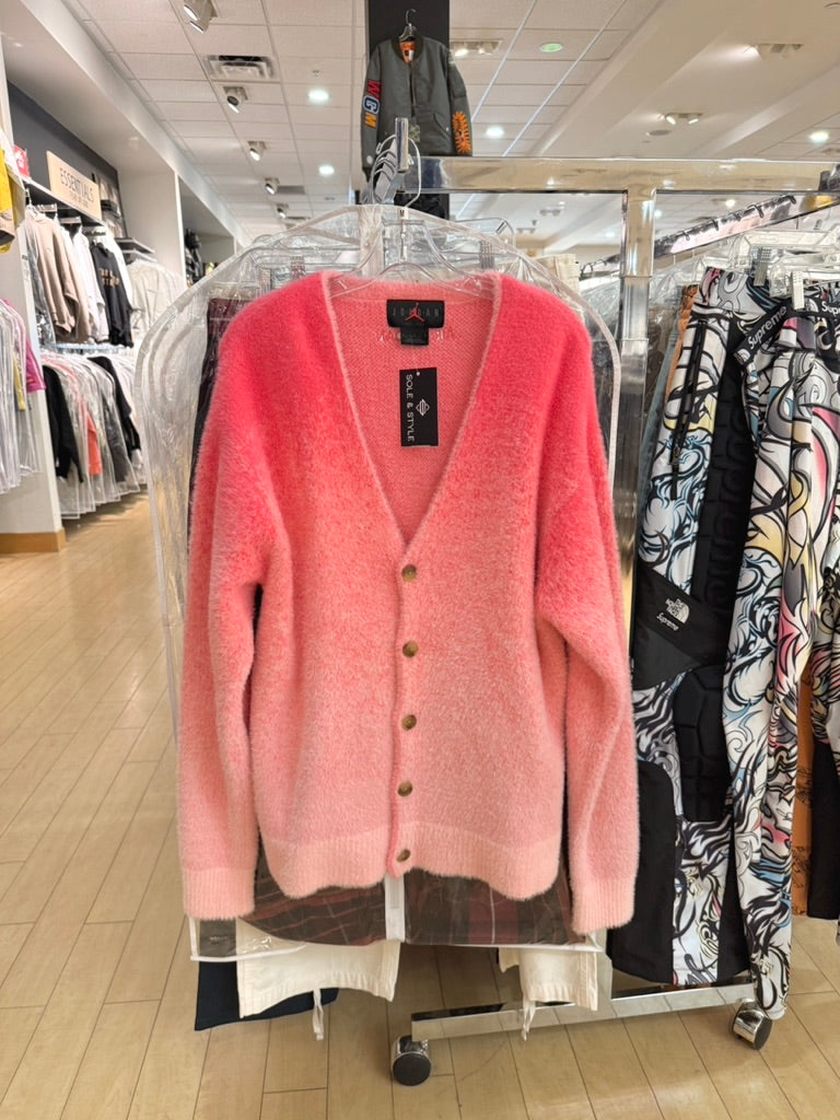 Jordan Fuzzy Cardigan Aster Pink Size M