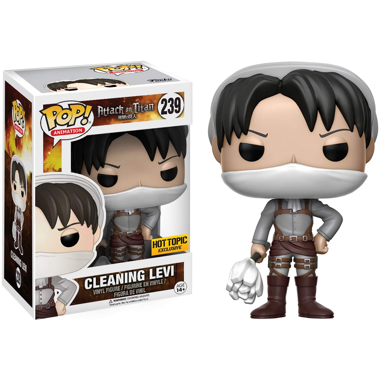 ATTACK ON TITAN : CLEANING LEVI FUNKO POP #239