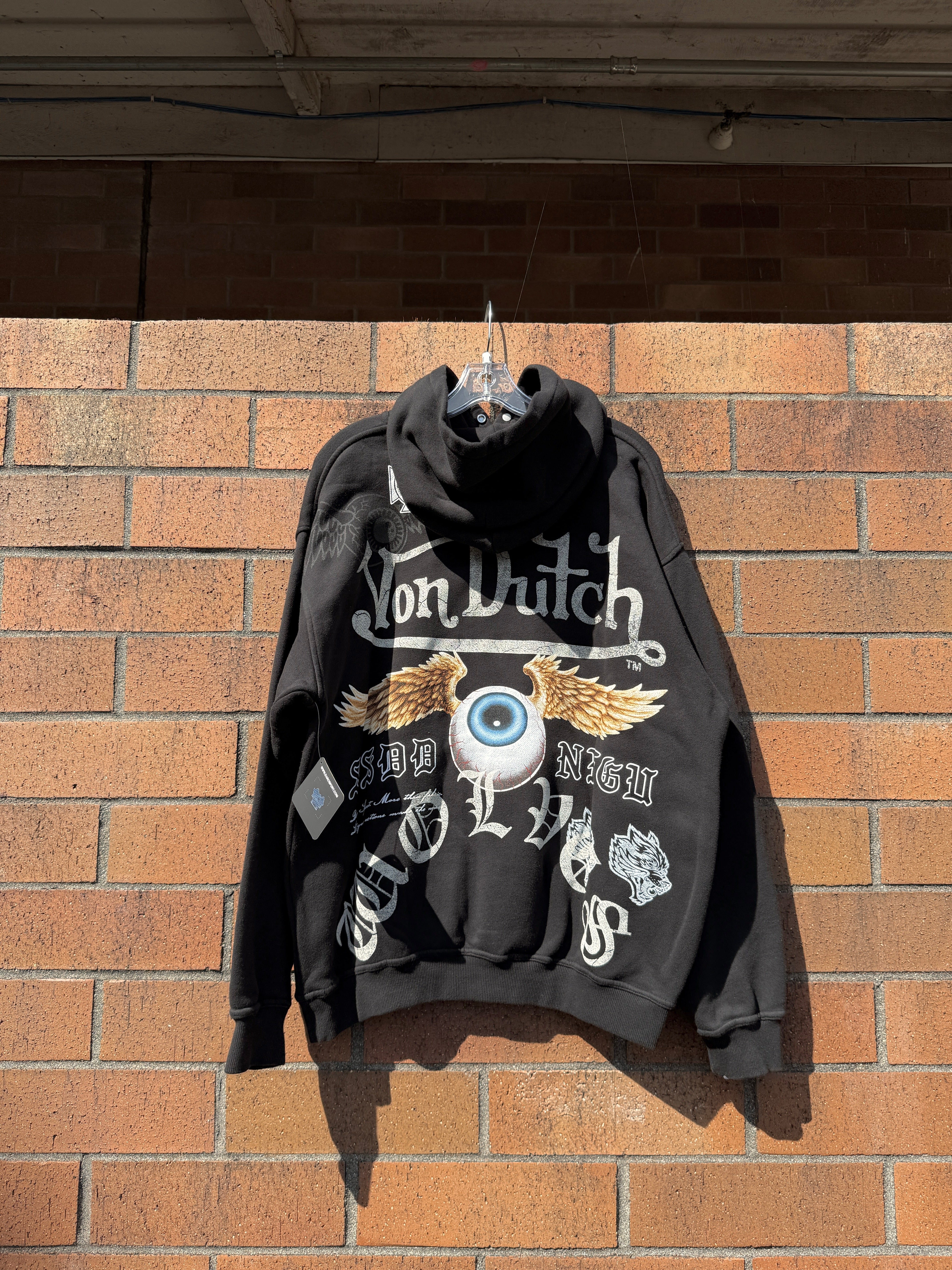 Darc Sport x Von Dutch DSVD NFGU Pierce Hoodie Black Size Small