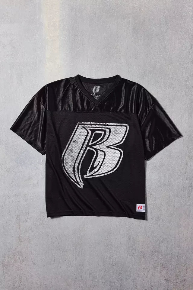 UO Ruff Ryders Mesh Football Jersey Black Sz L