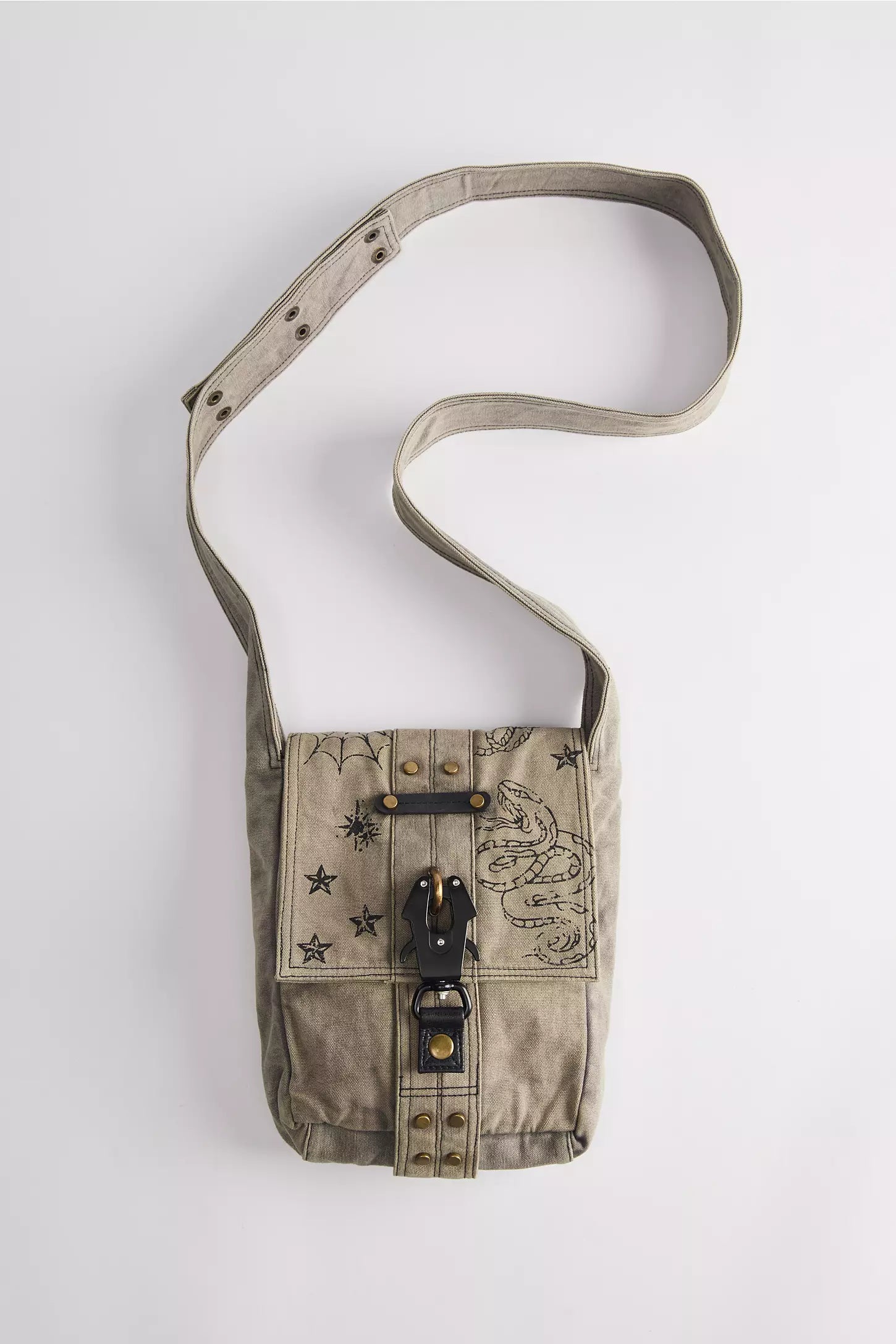 UO Goth Canvas Sling Bag