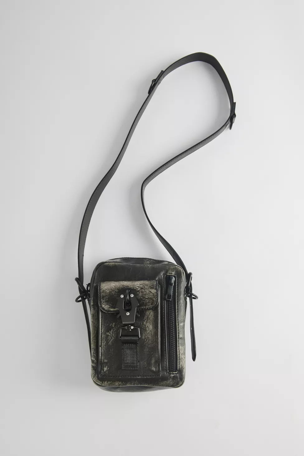 UO Washed Faux Leather Crossbody Bag