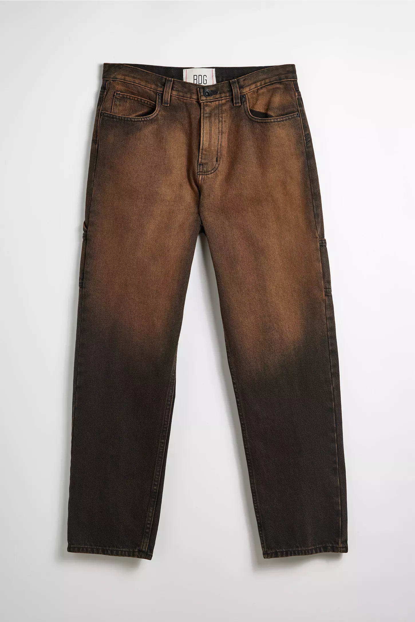 BDG Tinted Brown Straight Fit Utility Jeans Sz 32x32