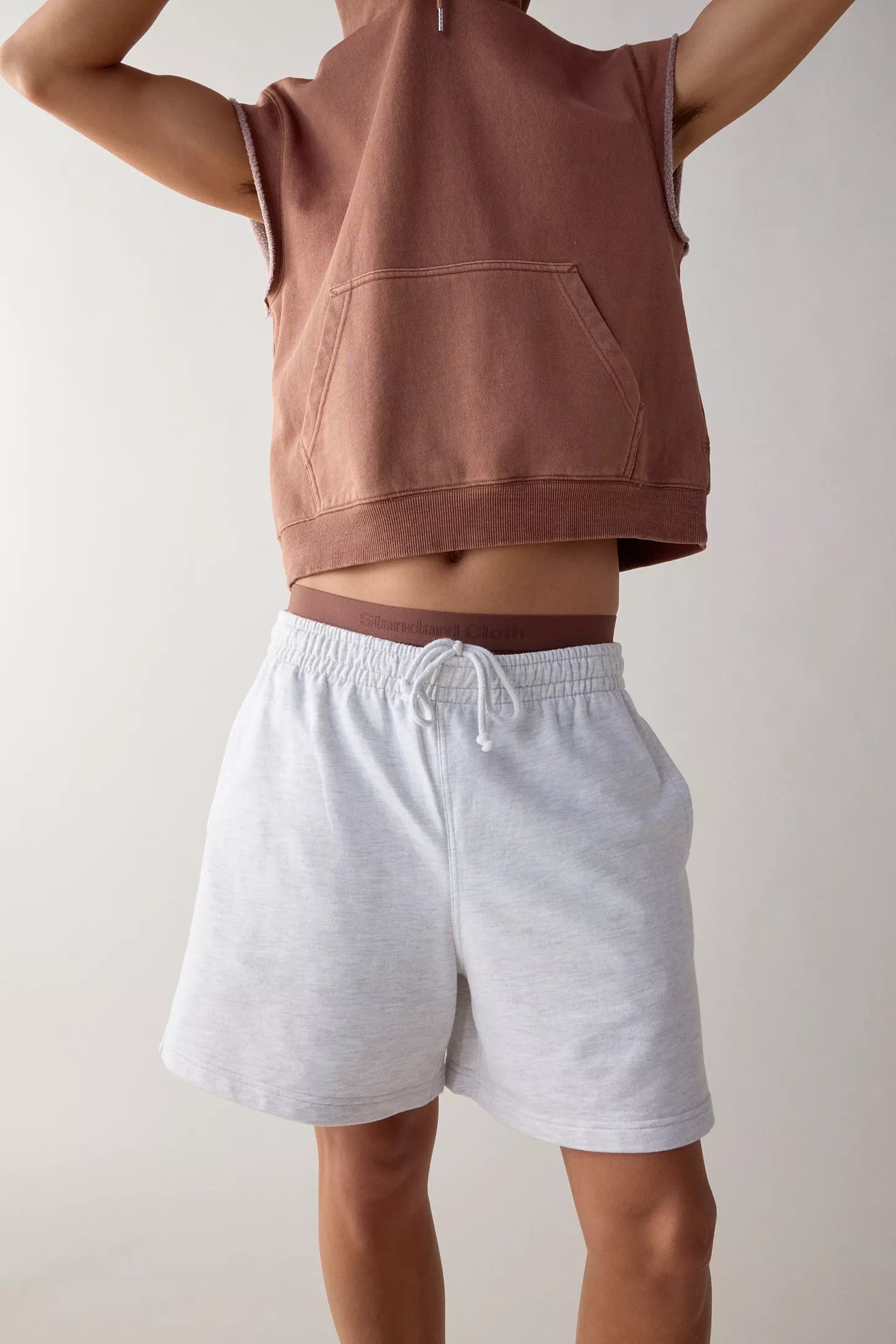 UO Uniform Knit Sweat Short Grey Sz M