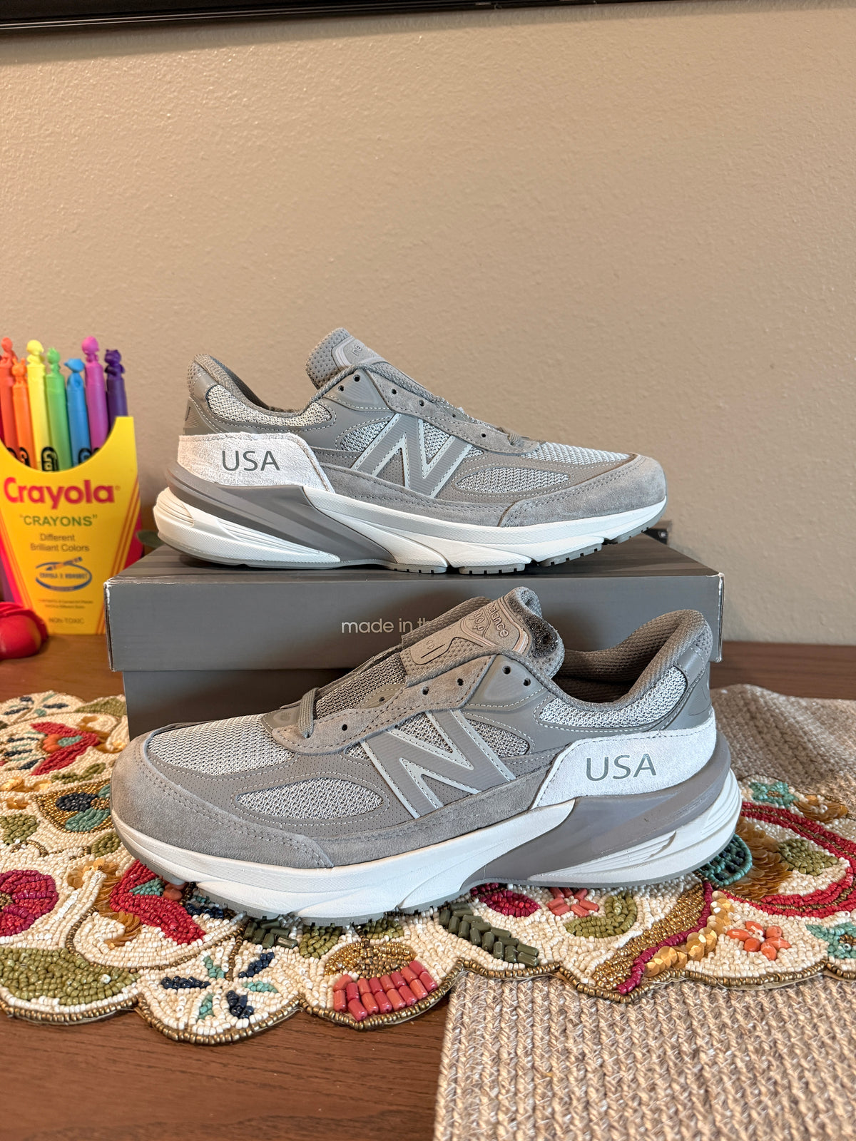 New Balance 990v6 MiUSA WTAPS Moon Mist Size 11.5 DEFECT