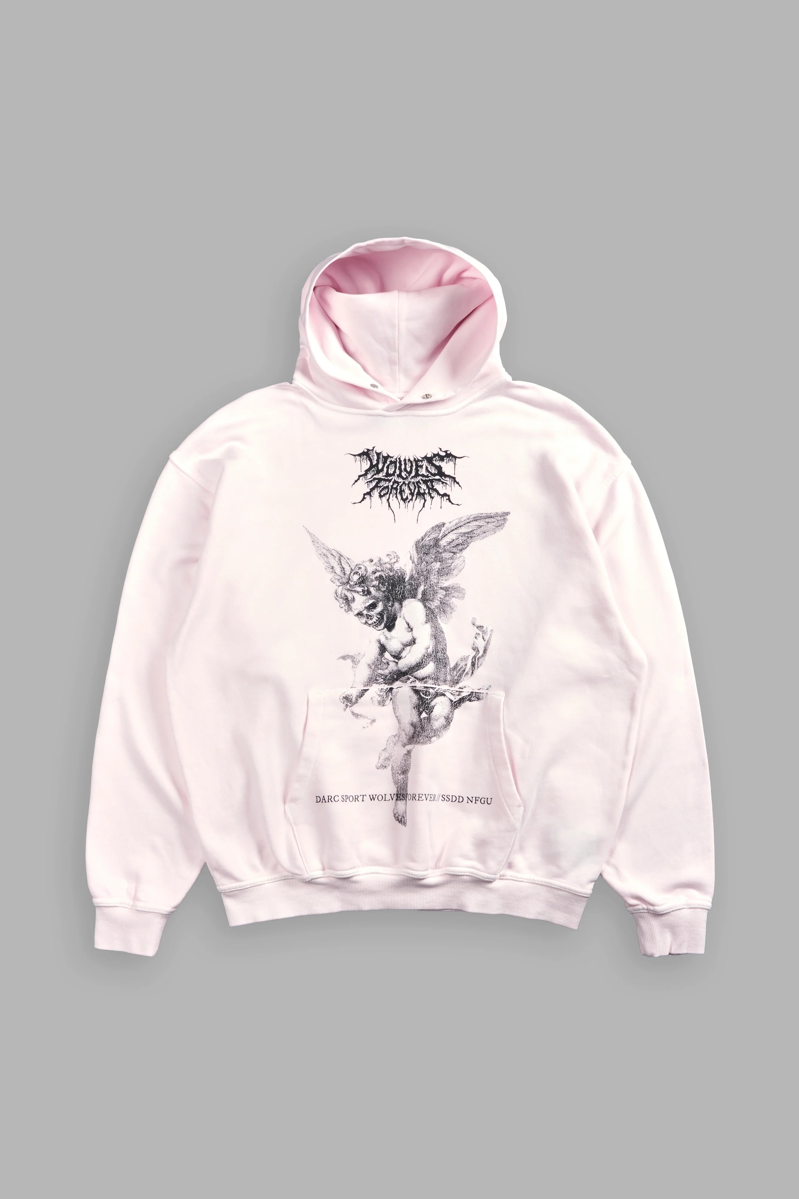 Darc Sport Life From Death Pierce Hoodie Blush Pink Sz Small