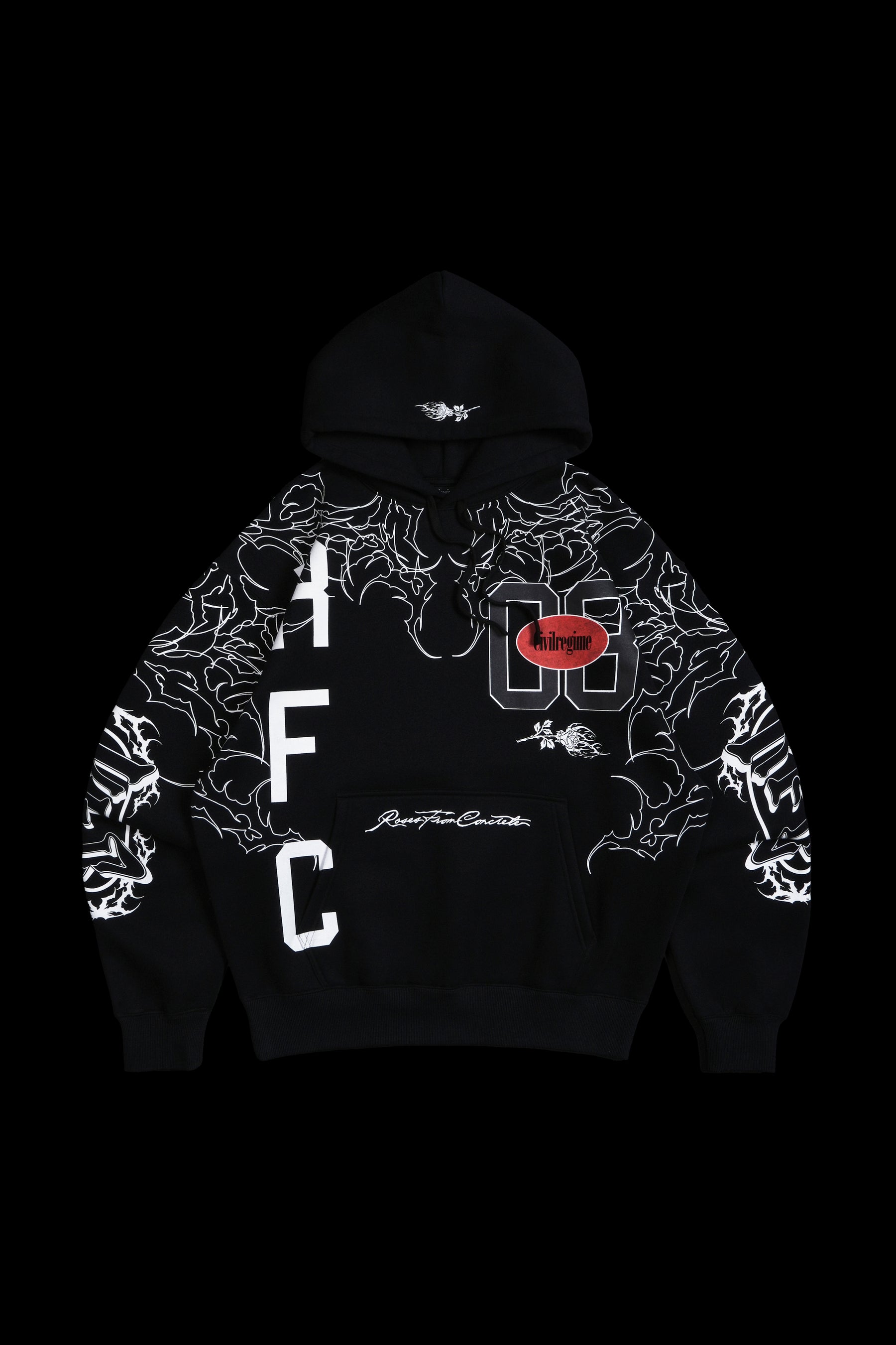 Civil Regime All League Snap Hoodie Black Sz L