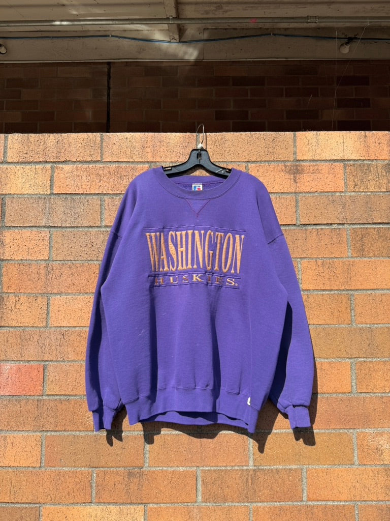 90s Washington Huskies Russell Athletic Crewneck Sz XXL