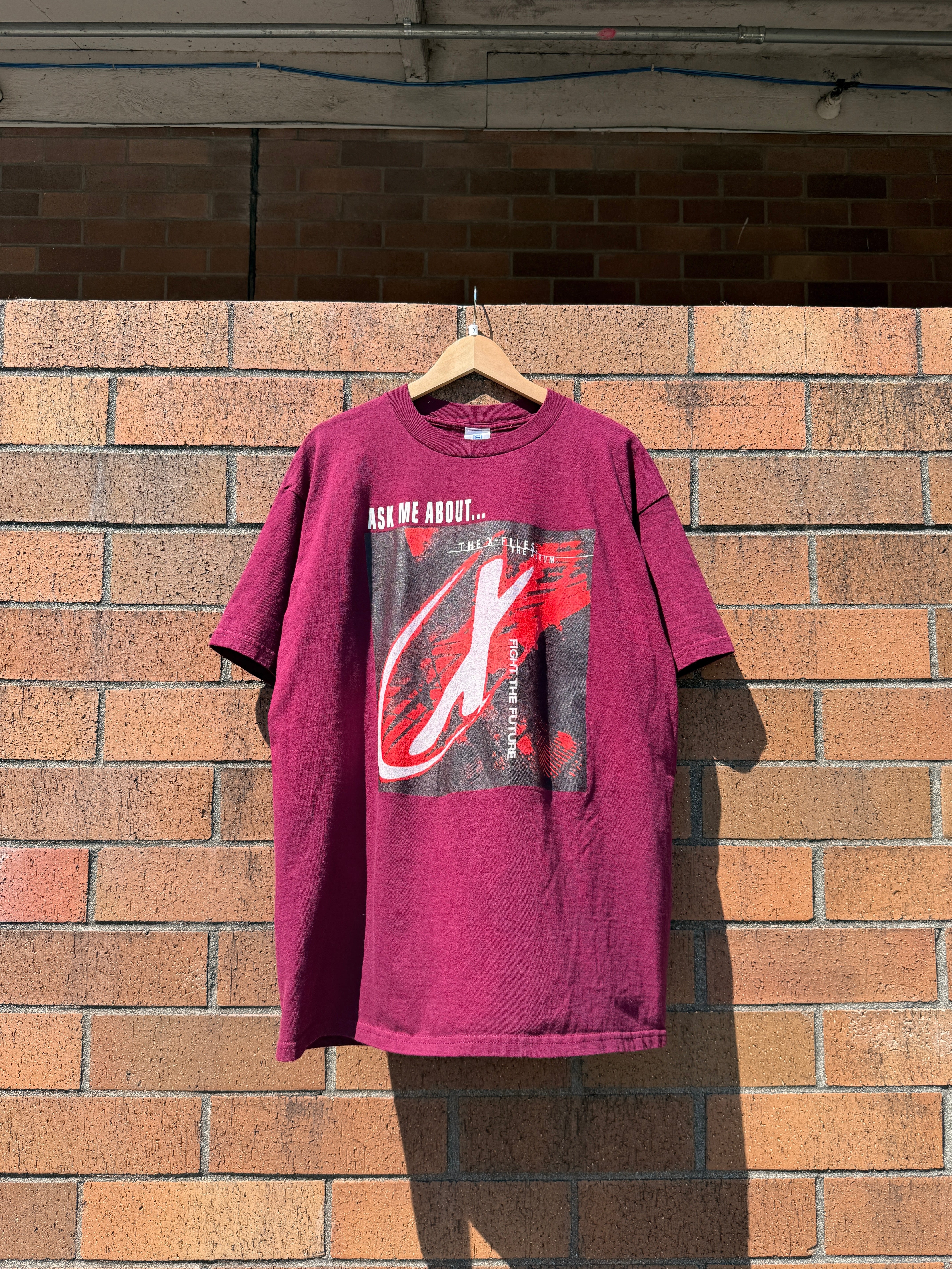 1998 The X-Files Fight the Future Movie Promo Tee Size XL