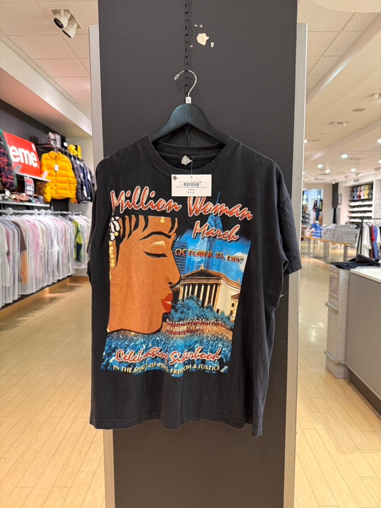 1997 Bay Club Million Woman March Tee Sz XL