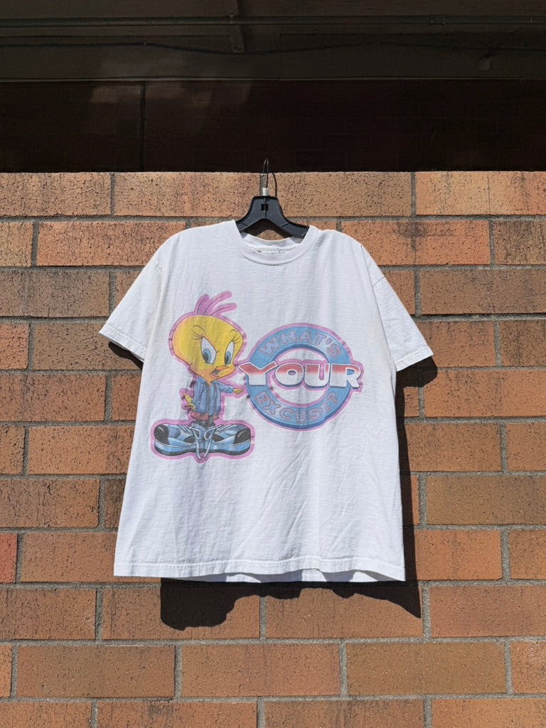 1998 Tweety Bird Whats Your Excuse Tee Size L
