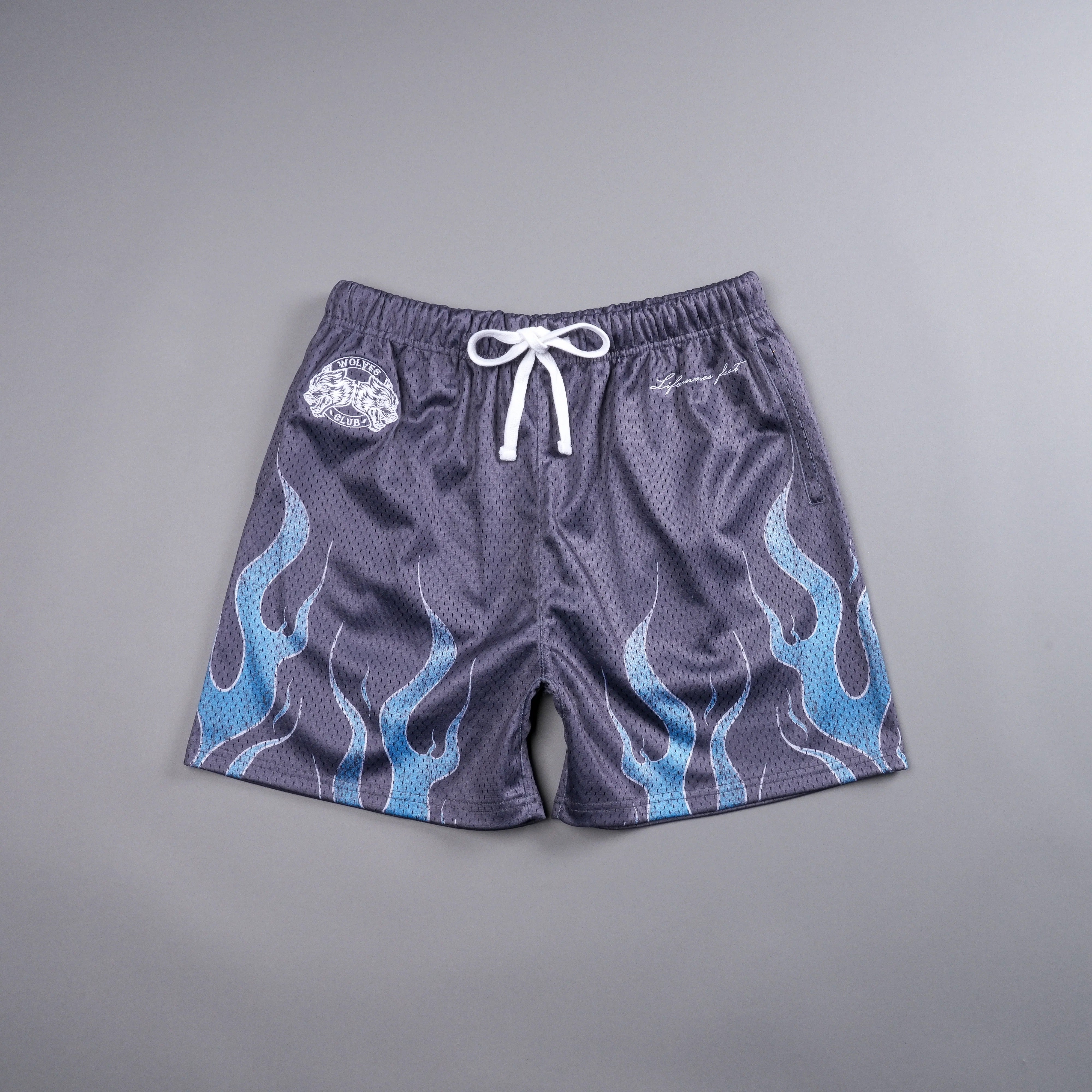 Darc Sport Full Throttle Mesh Shorts Wolf Gray Sz M