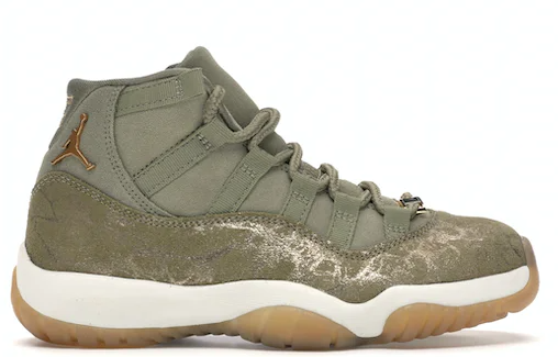 Jordan 11 Retro Neutral Olive Women's SZ 5.5 MISSING LID