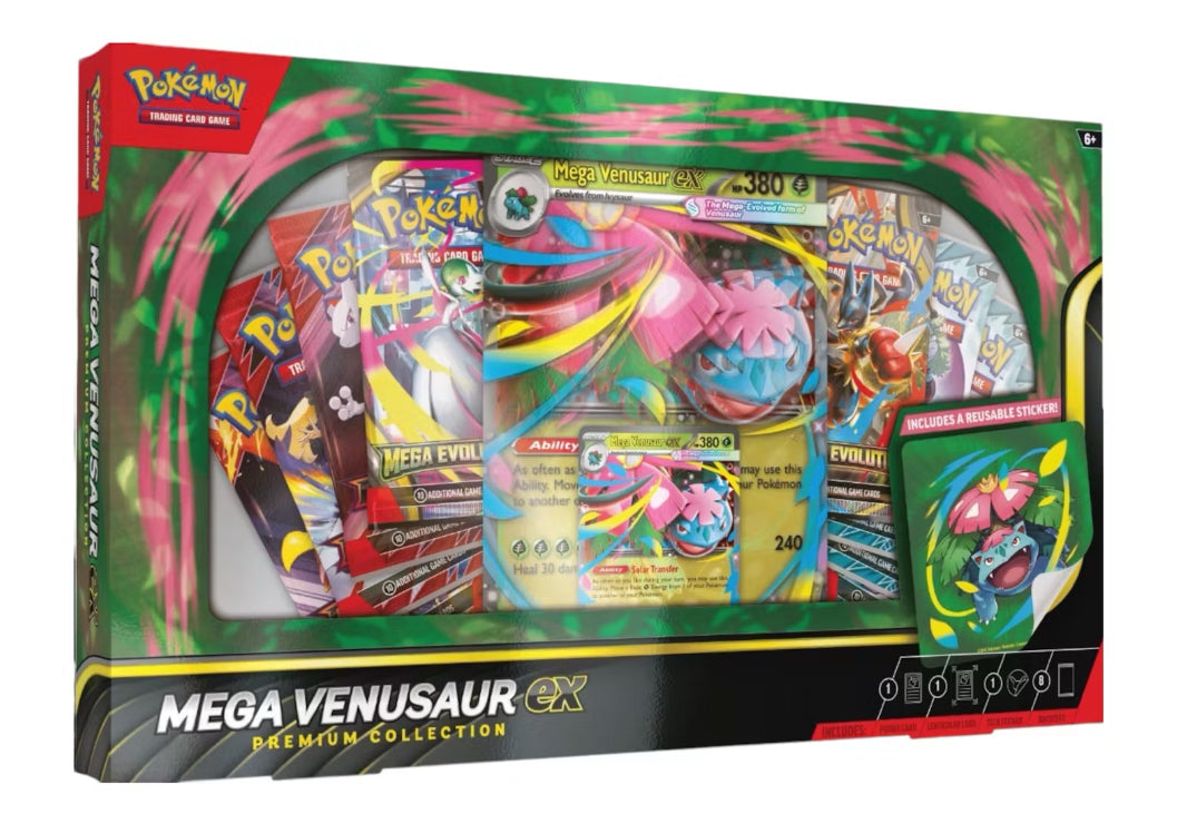 2025 Pokemon Mega Evolution Mega Venasaur Ex Premium Collection