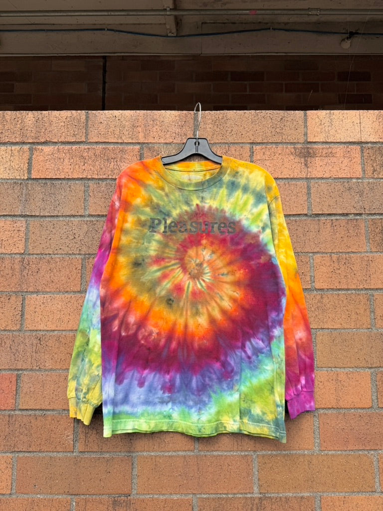 Pleasures Equality Hand Dyed Long Sleeve Tee Size L