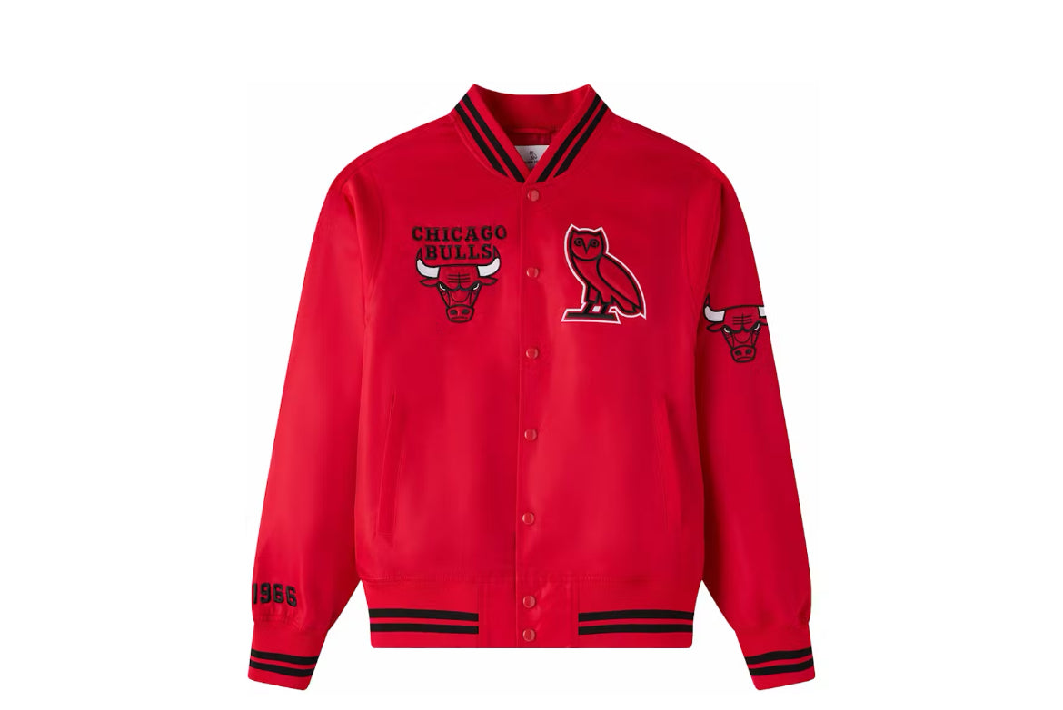 OvO x Chicago Bulls Satin Jacket Sz 2XL