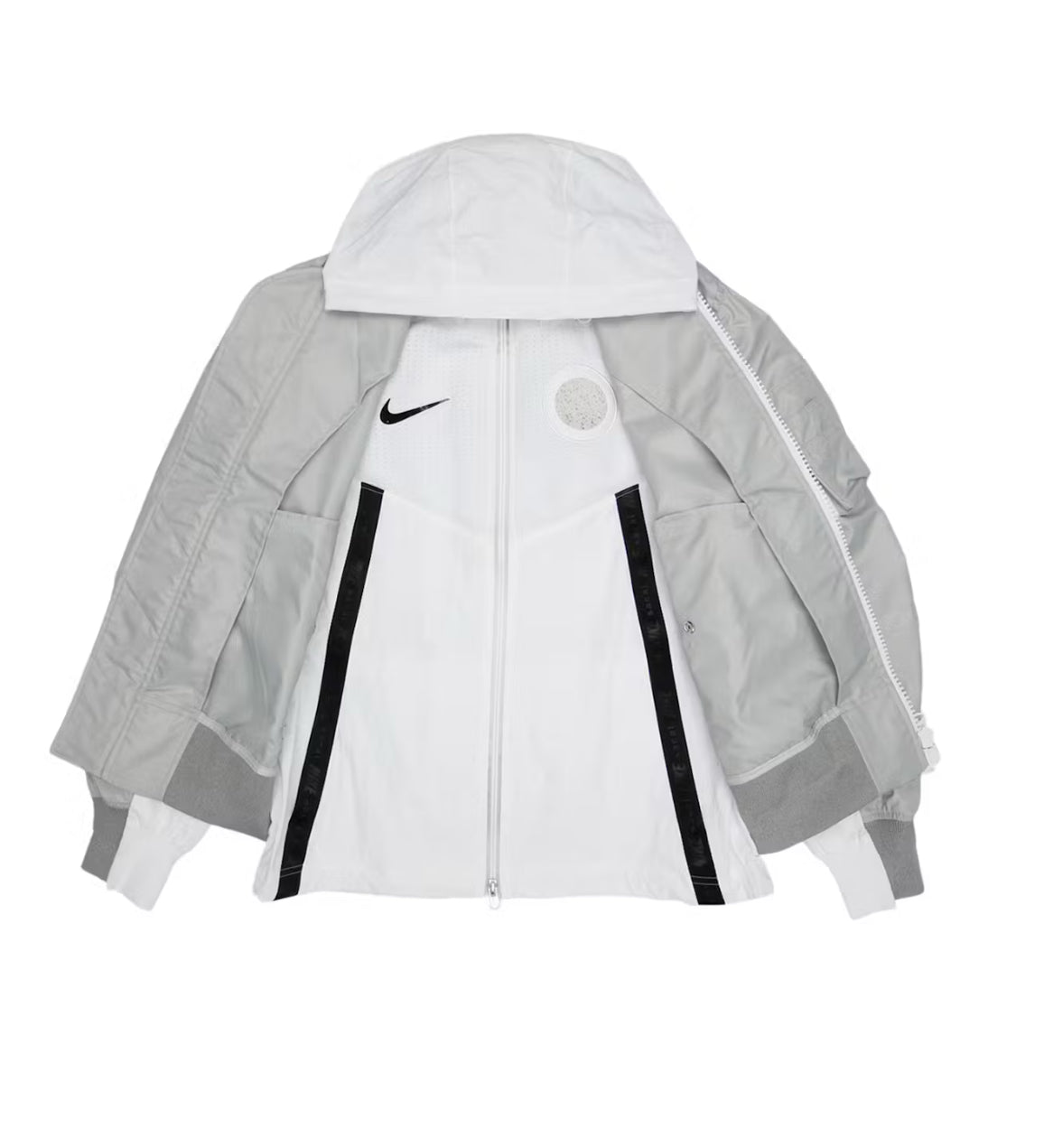 Nike Sacai Layered Jacket Sz Small