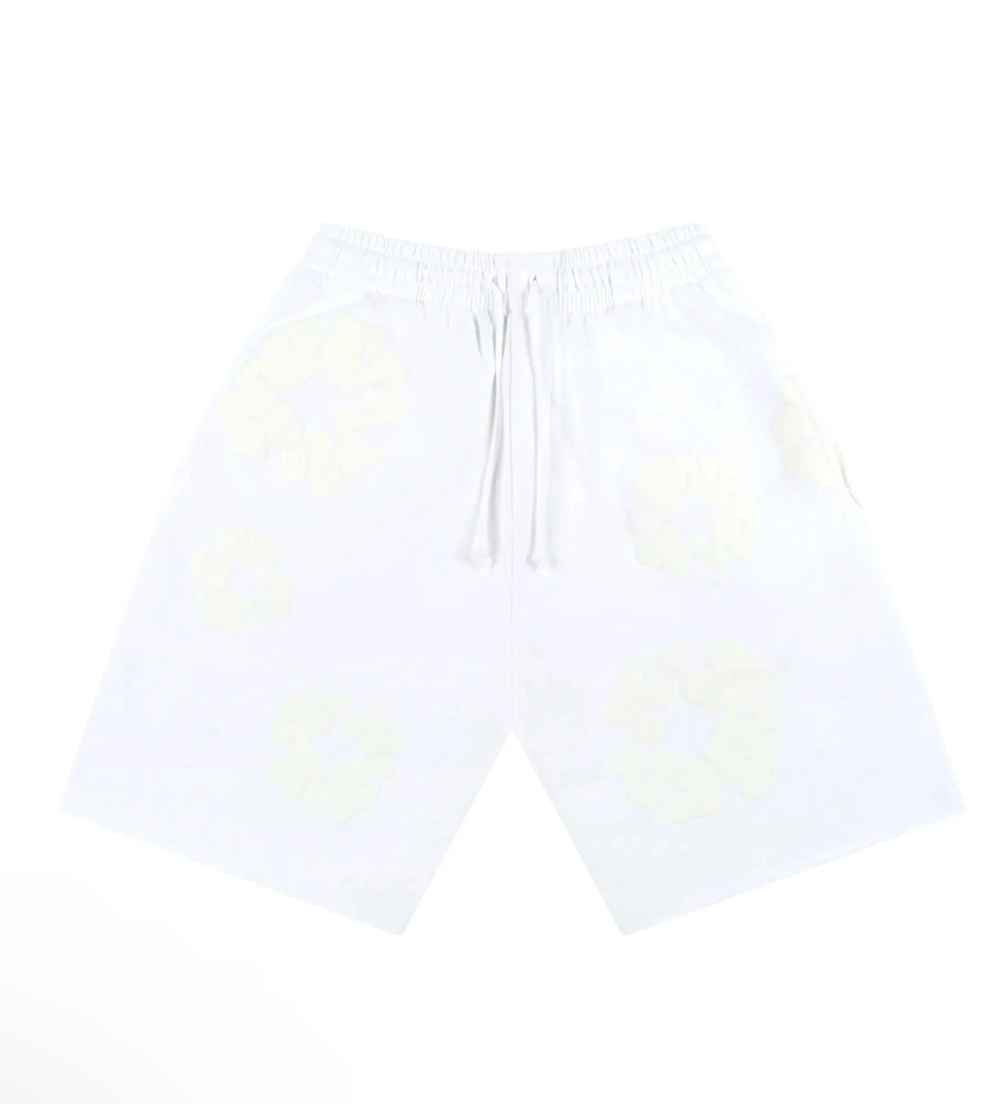 Denim Tears White Mono All Over Wreath Shorts Sz XL