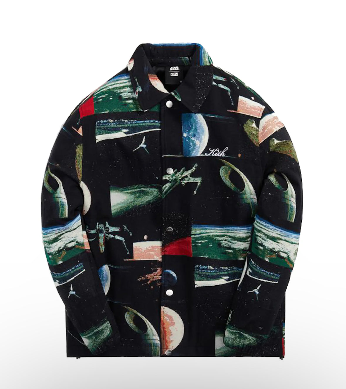 Kith Star Wars Planets Coaches Jacket Sz Small