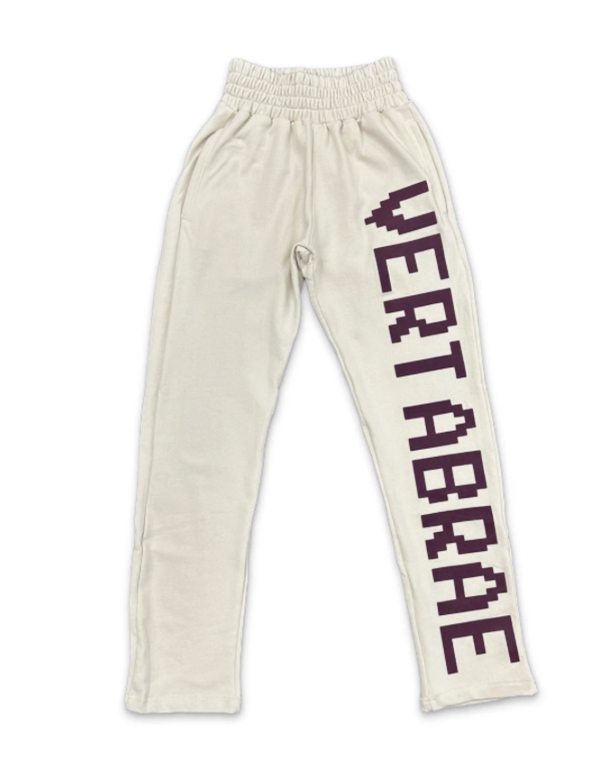 Vertabrae Cream Burgundy Sweatpants Sz XL (used)