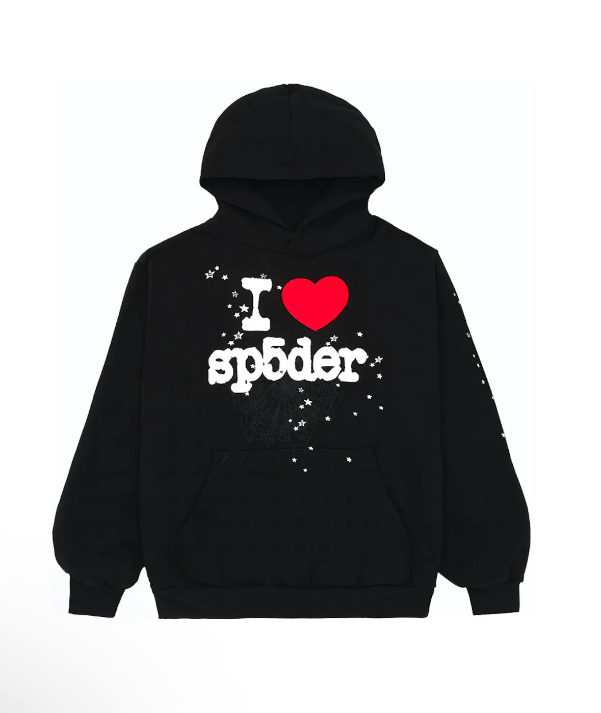 Sp5der I Heart SP5 Hoodie Sz Large
