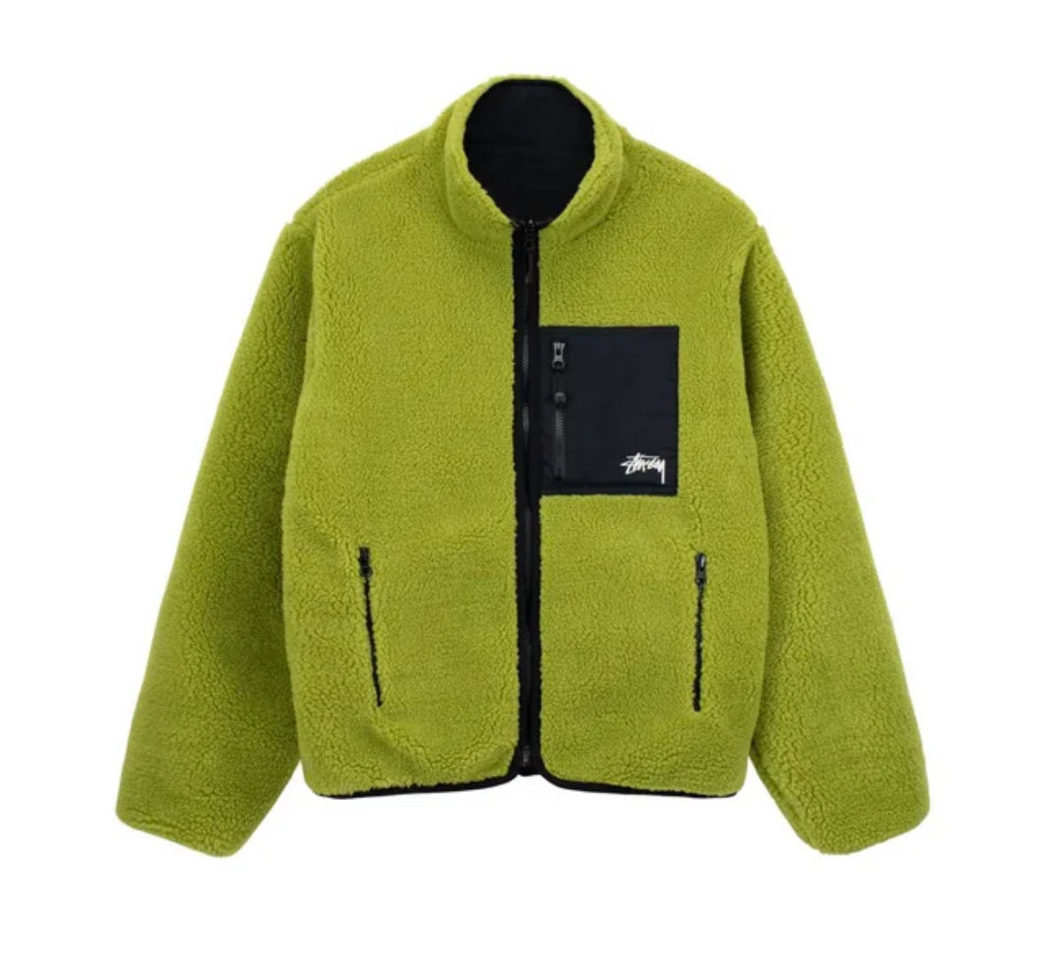 Stussy Sherpa Reversible Jacket Sz Large