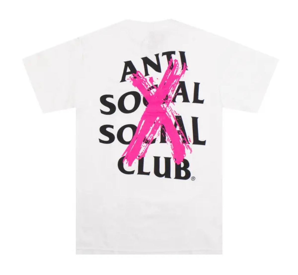 Anti Social Club Cancelled Tee Sz Medium