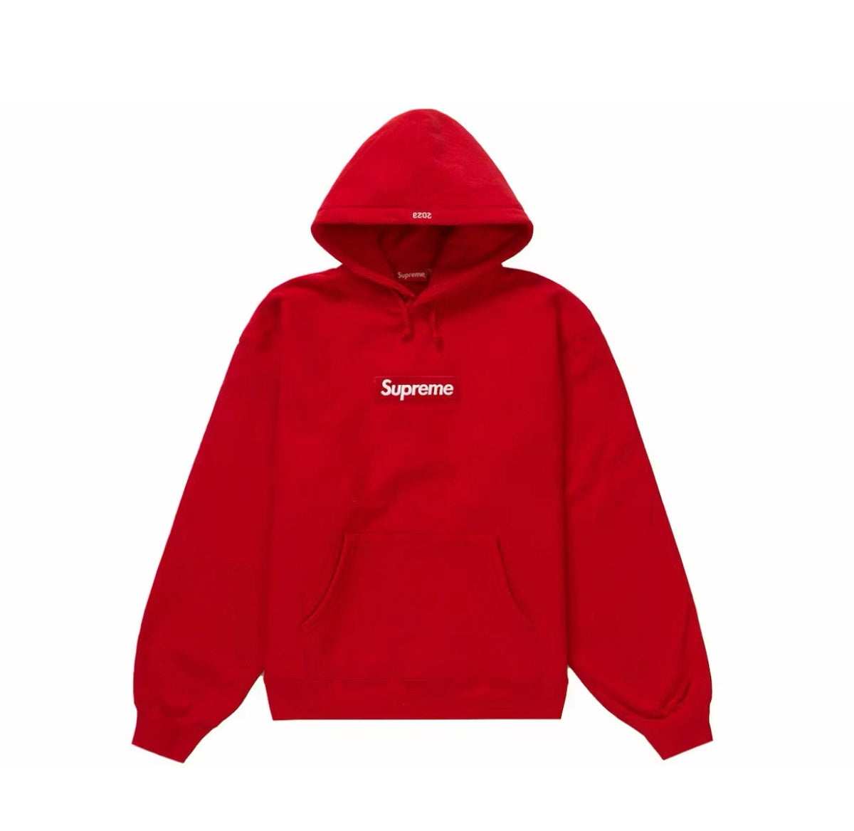 Supreme Box Logo Red Hoodie Sz Medium