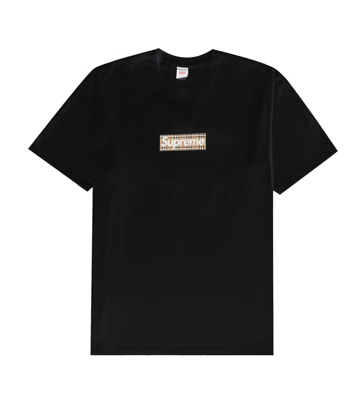 Supreme Burberry Box Logo Tee Sz Small