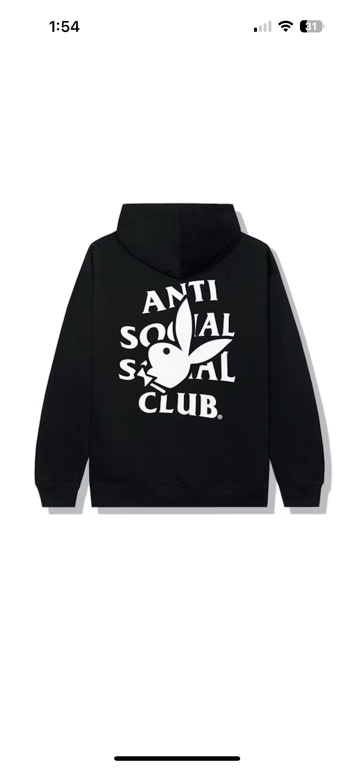 Anti Social Social Club Playboy Sz Medium