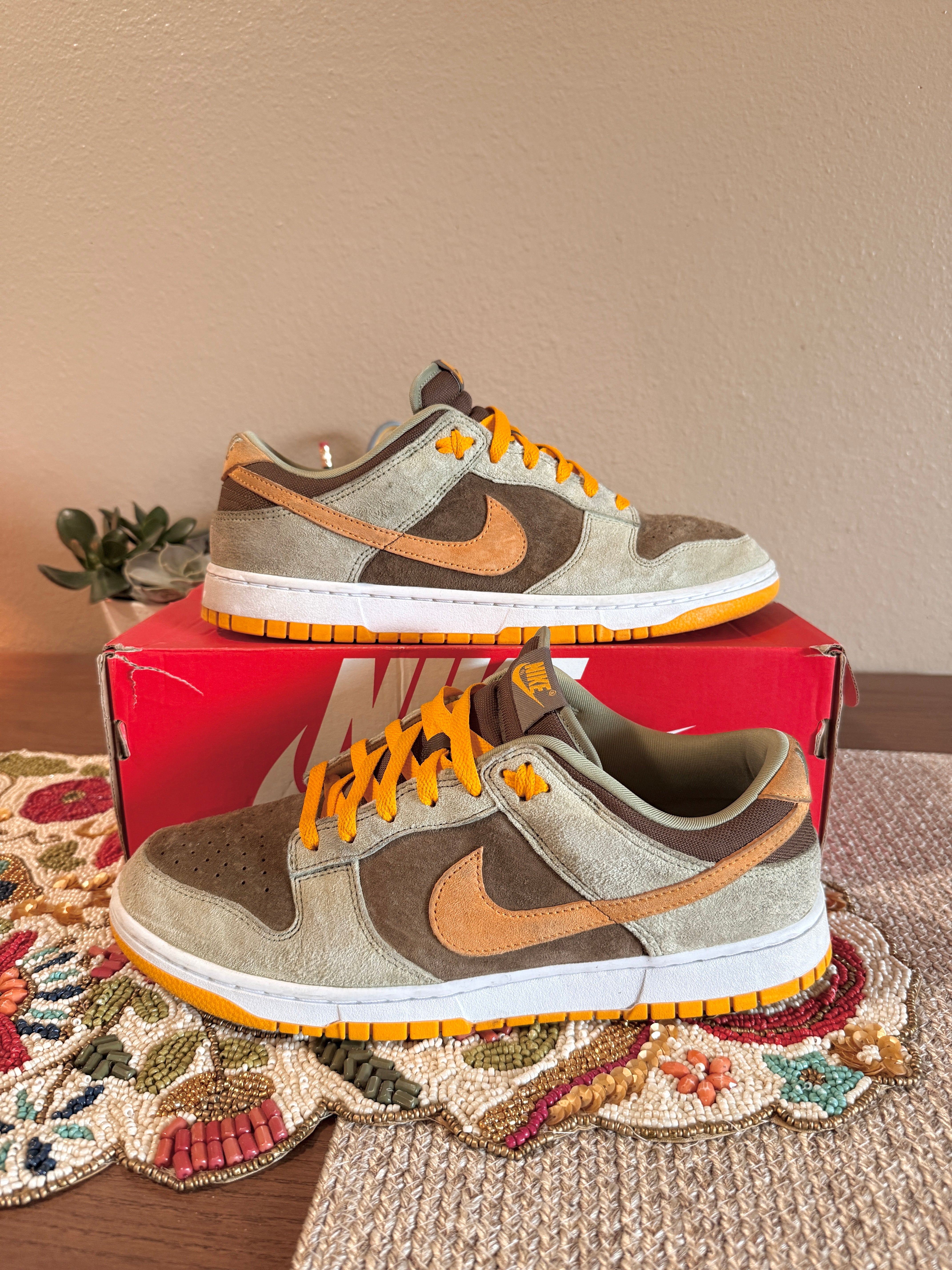 Nike Dunk Low Dusty Olive Size 10.5 USED