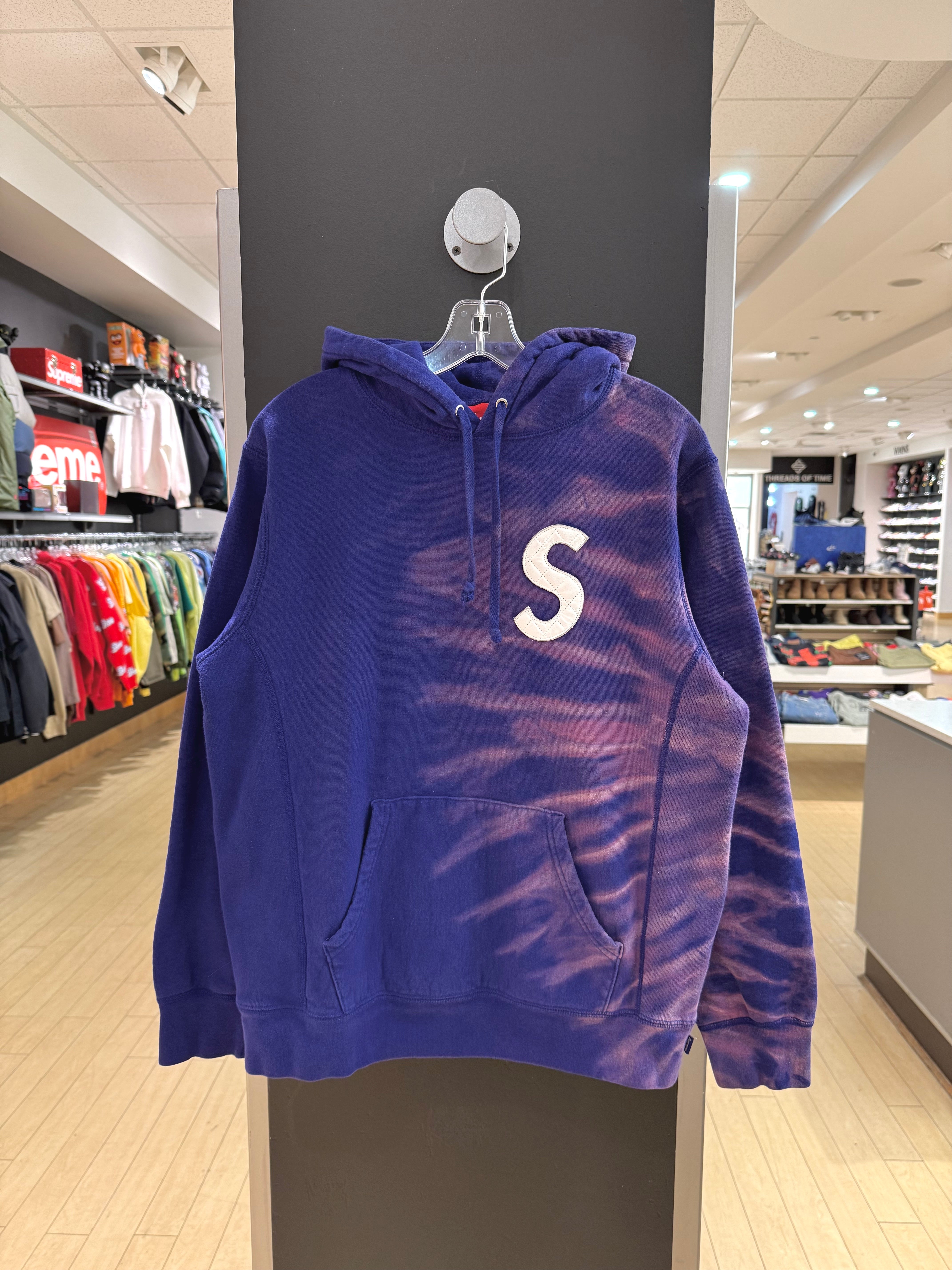 Supreme S Logo Sweatshirt Dark Royal Sz M (1/1 DYED BY HAND)