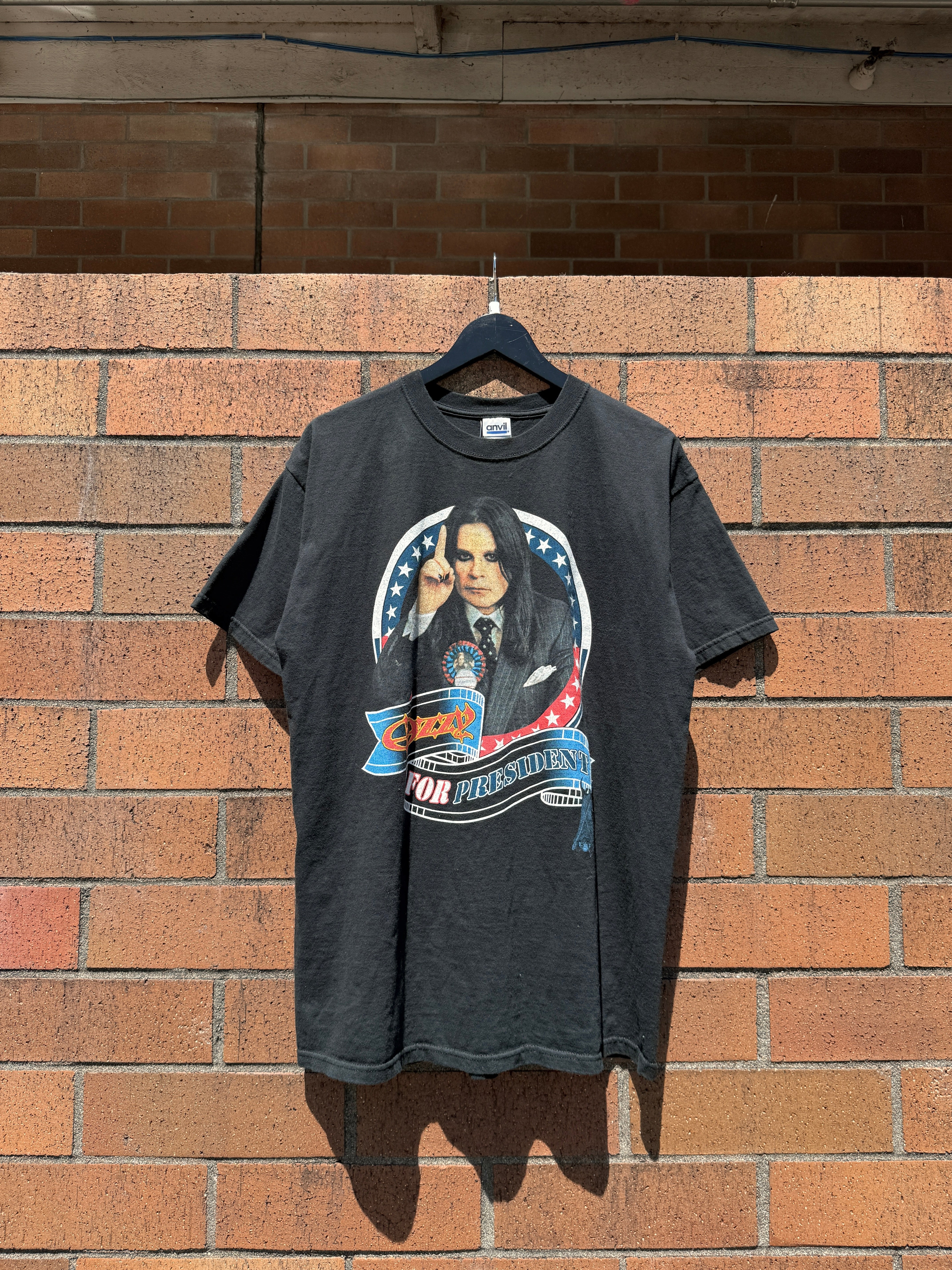 2004 Ozzfest Ozzy for President Tee Size L