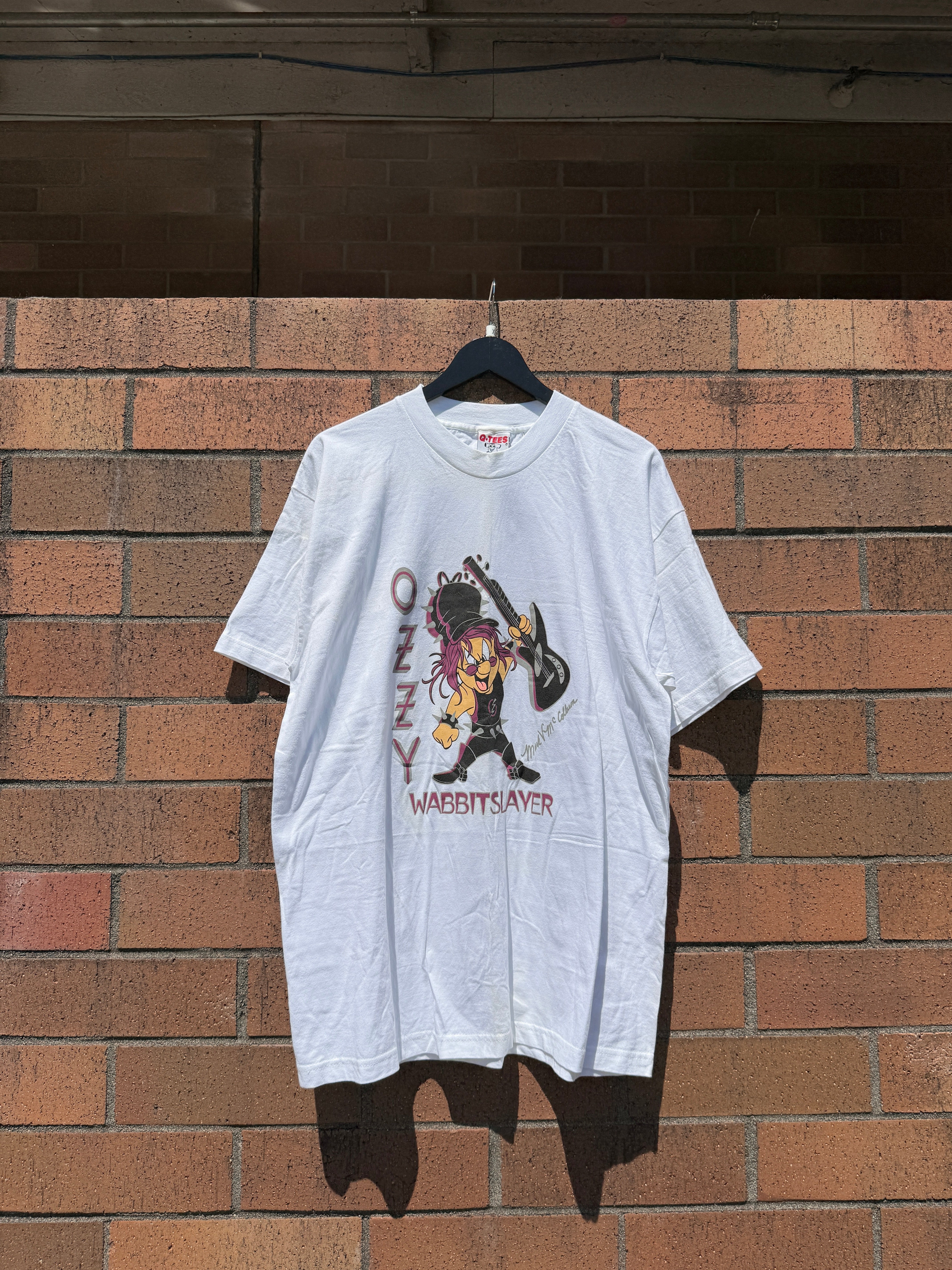 90s Wabbit Slayer Ozzy Osbourne Elmer Fudd Tee Size XL