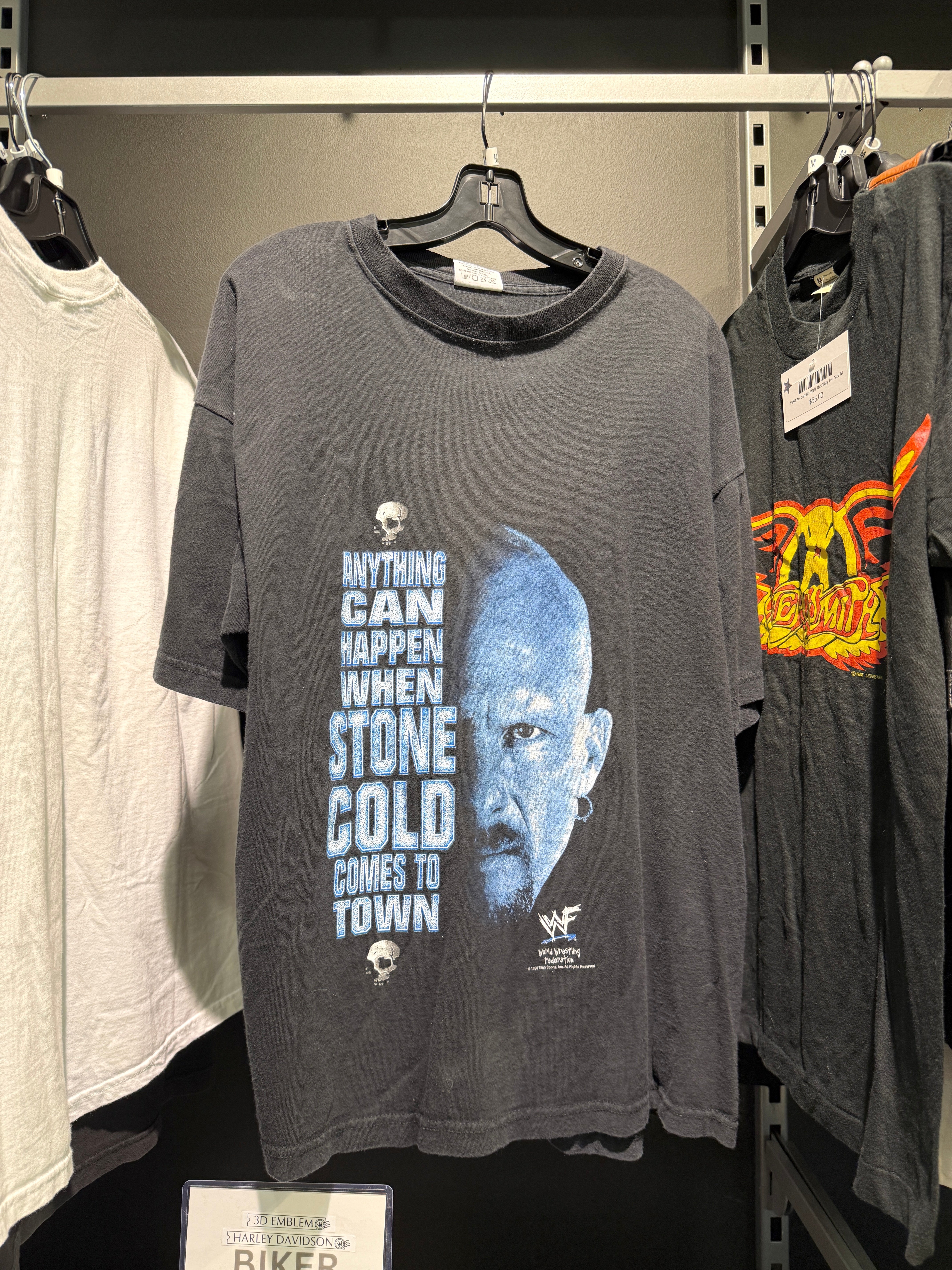 1998 Stone Cold Anything Can Happen WWF Tee Size M