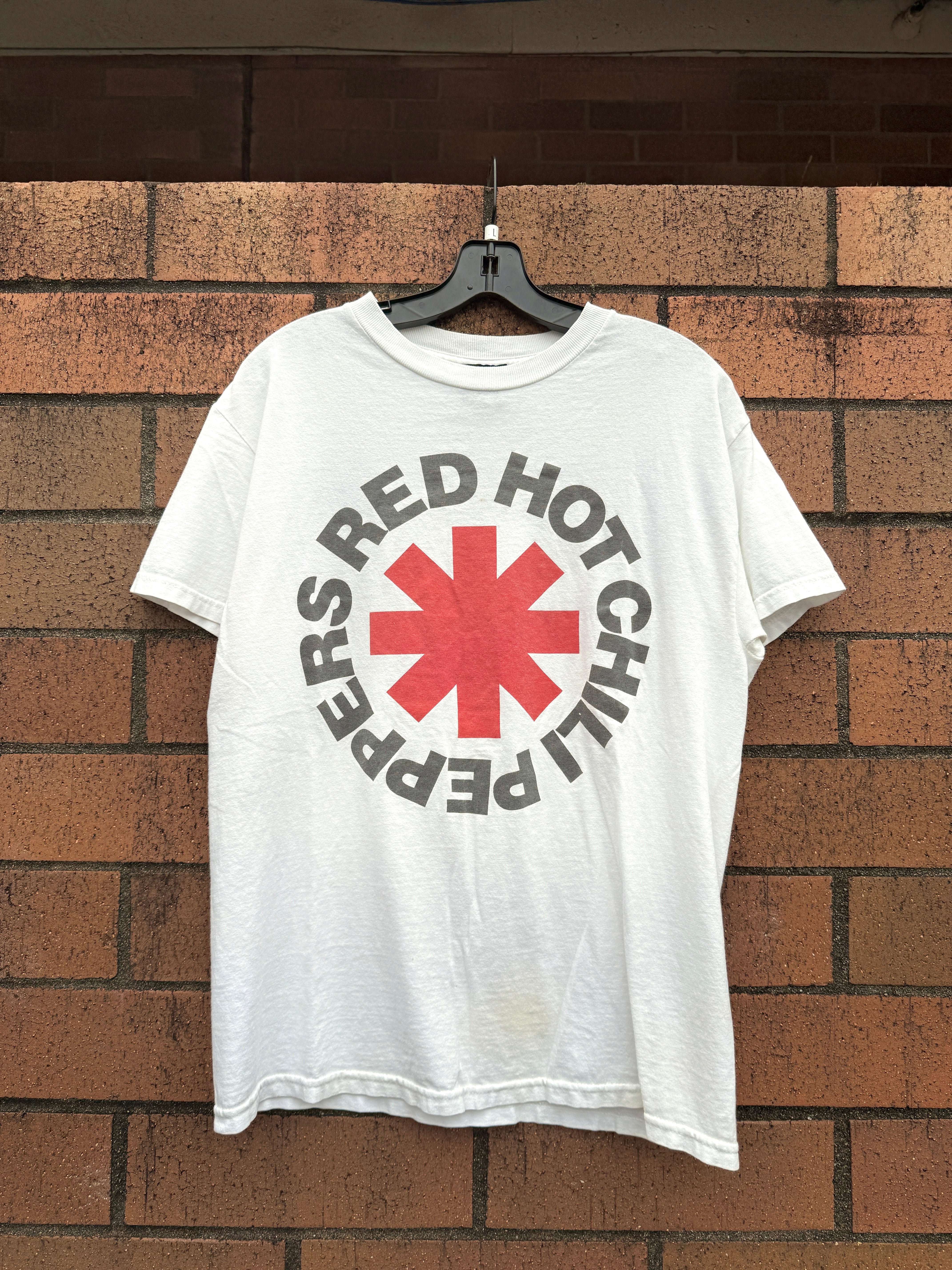 90s Red Hot Chili Peppers White Giant Tee Size L