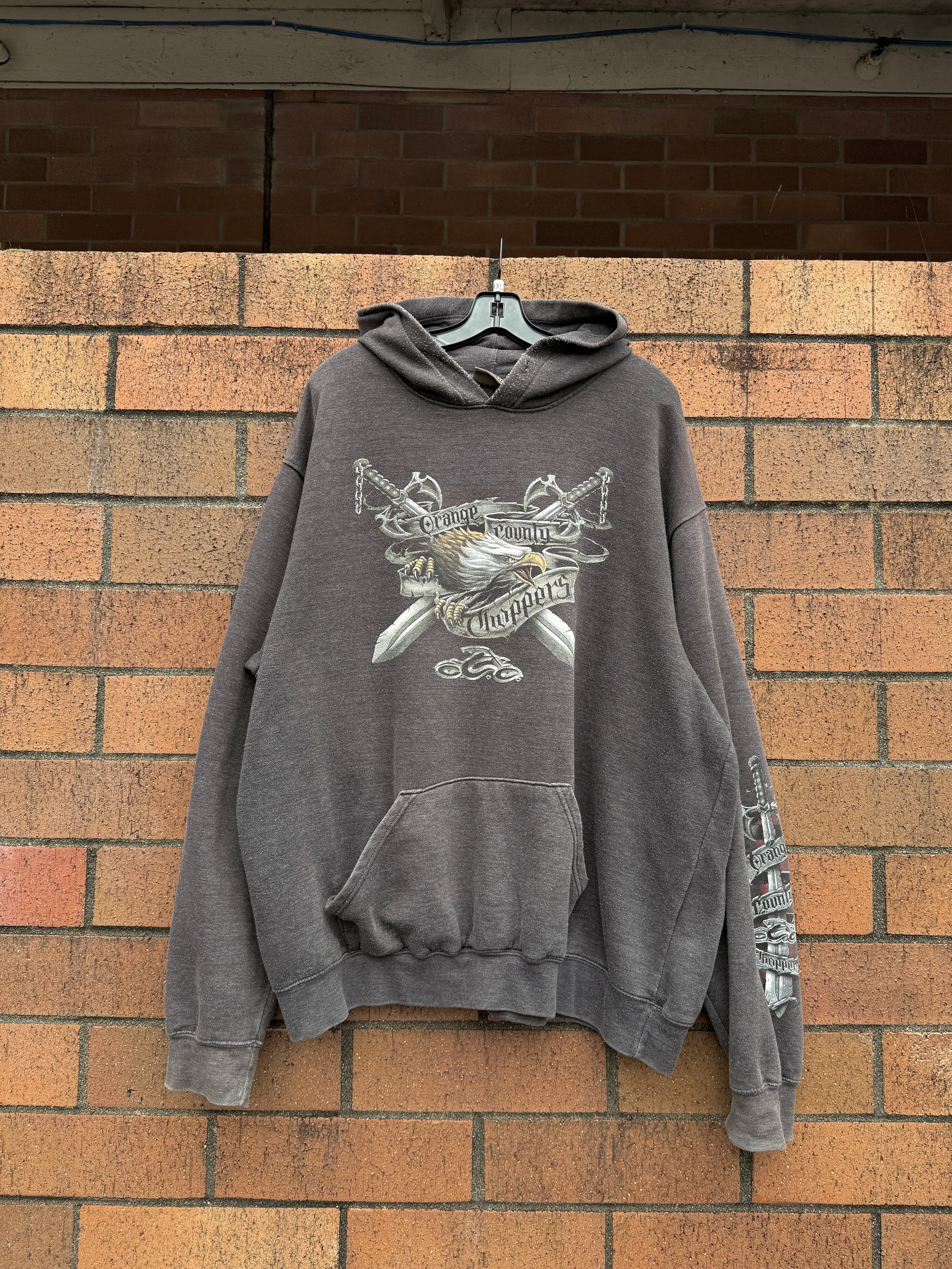 Y2K Orange County Choppers Eagle Hoodie Sz XXL