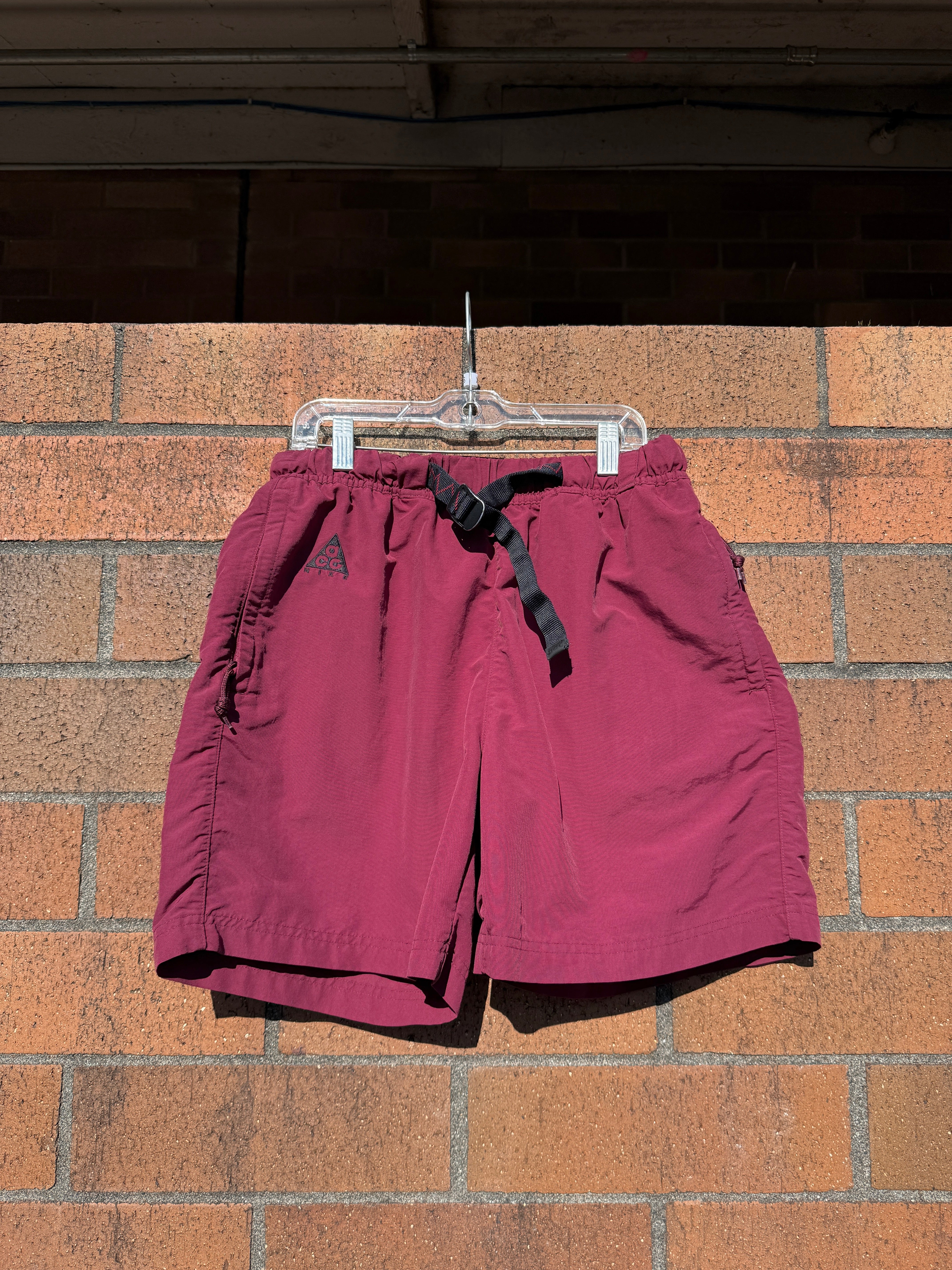 Nike ACG Deep Burgundy Hiking Shorts Sz XS