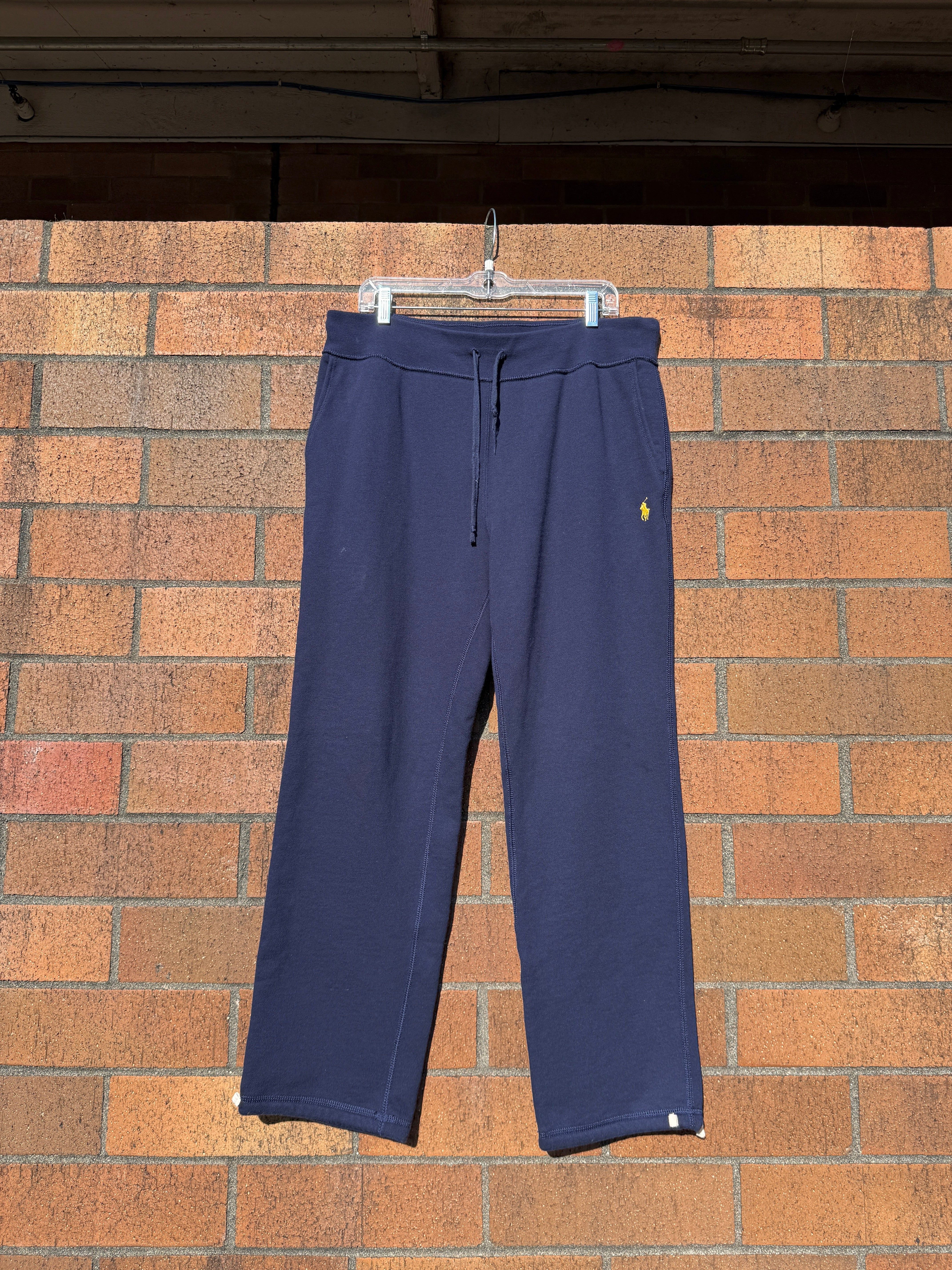2017 Polo Ralph Lauren Navy Blue Wide Leg Sweat Pants Sz L